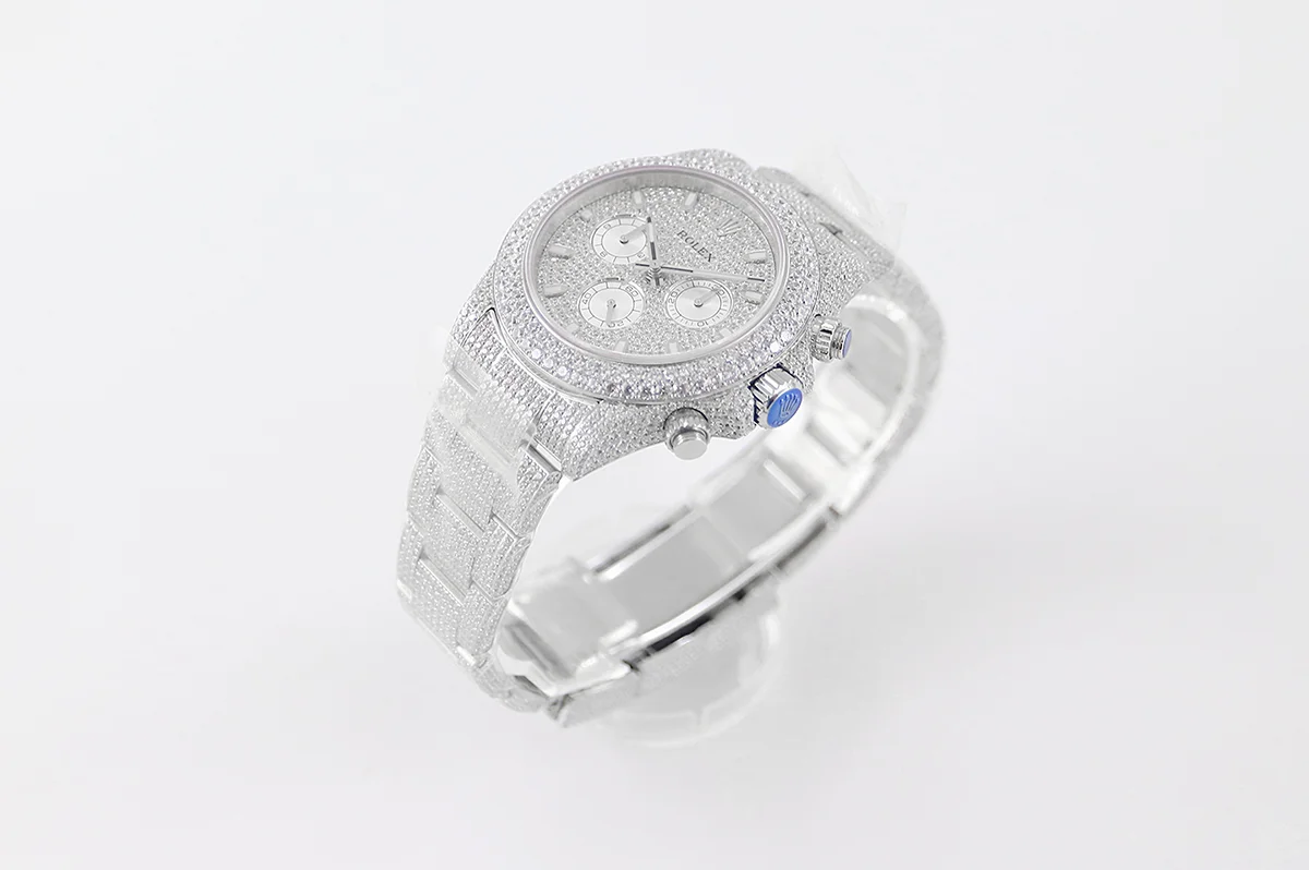 Daytona 116505 Diamond Paved Dial with Stick Marker in Steel