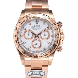 Daytona 116505 White Dial in Everose Gold