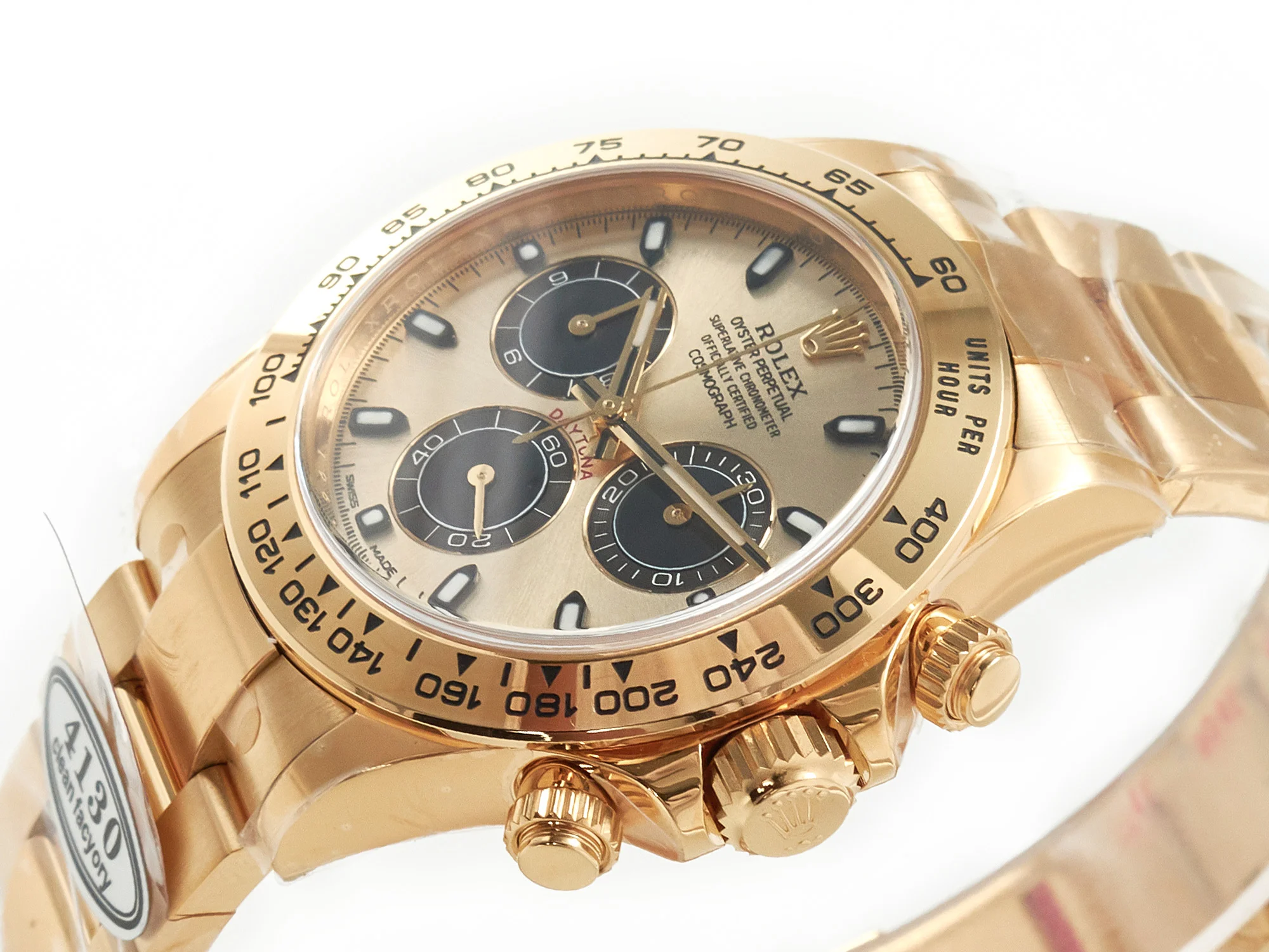 Daytona 116508 Clean Best Edition 904L Steel YG/Black Dial on YG Bracelet SA4130