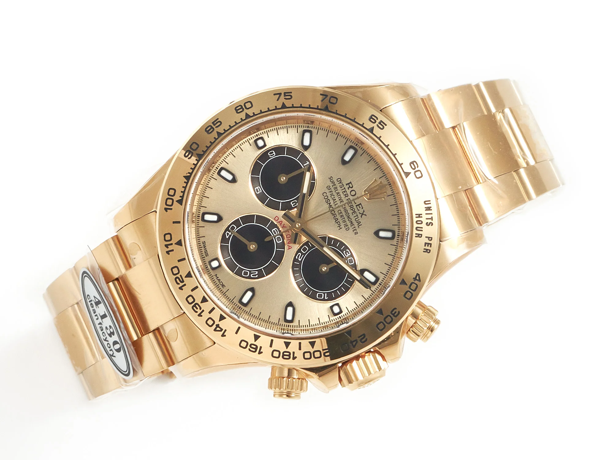 Daytona 116508 Clean Best Edition 904L Steel YG/Black Dial on YG Bracelet SA4130