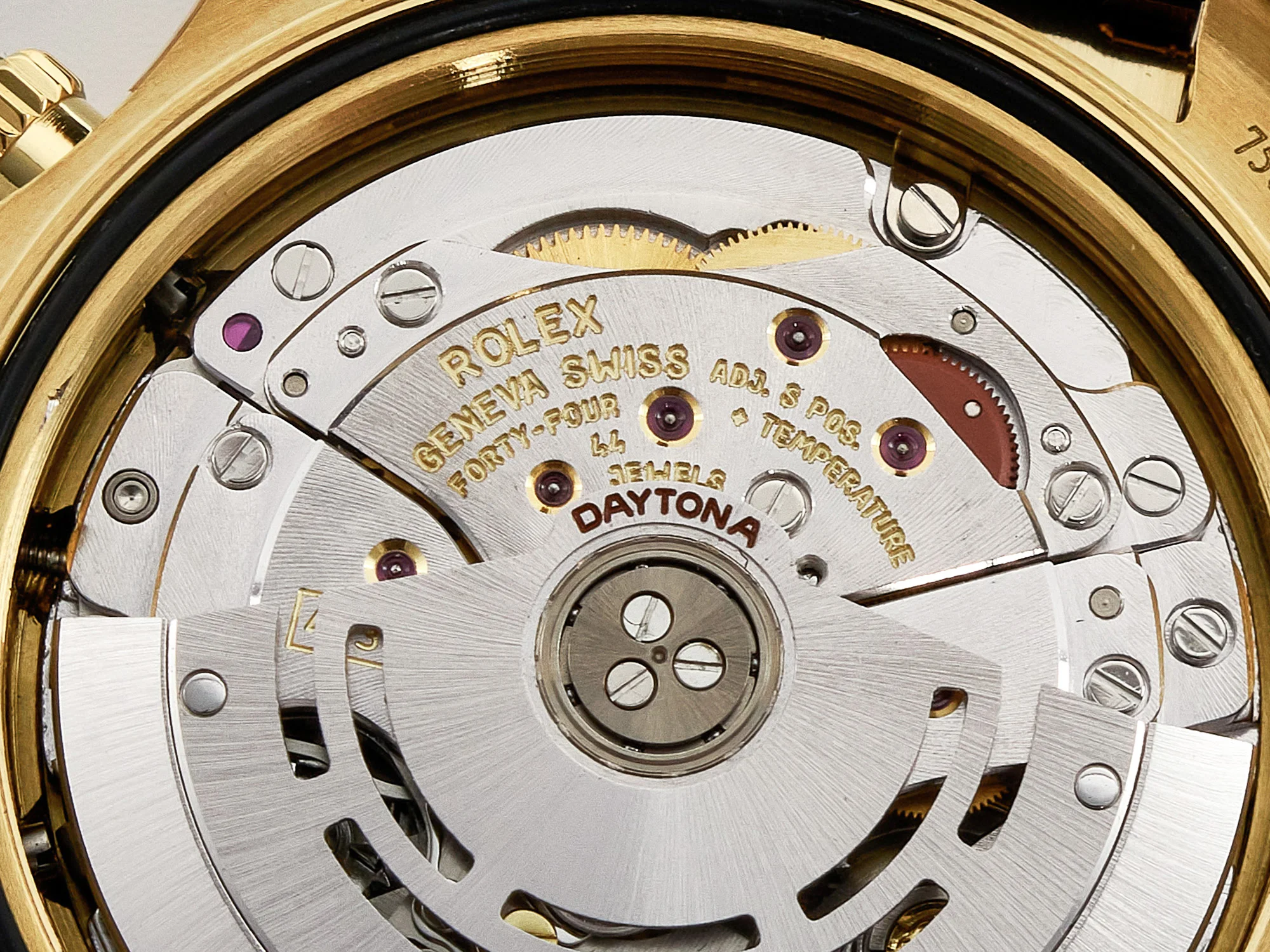 Daytona 116518 YG Orange Crystal Bezel N6F Best Edition Black Dial on Oysterflex Strap SA4130
