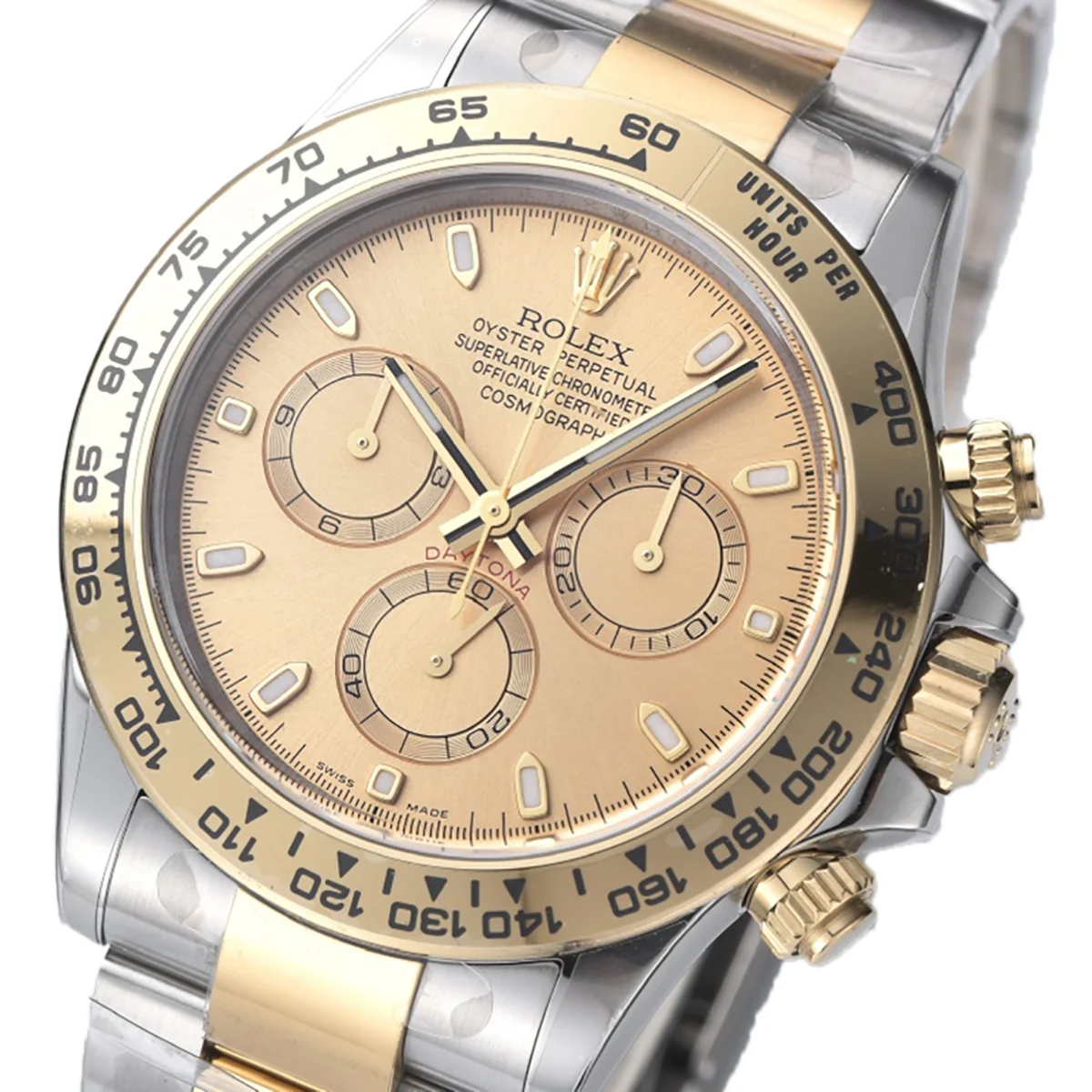 Daytona 116519 Champagne Dial in Steel/Yellow Gold