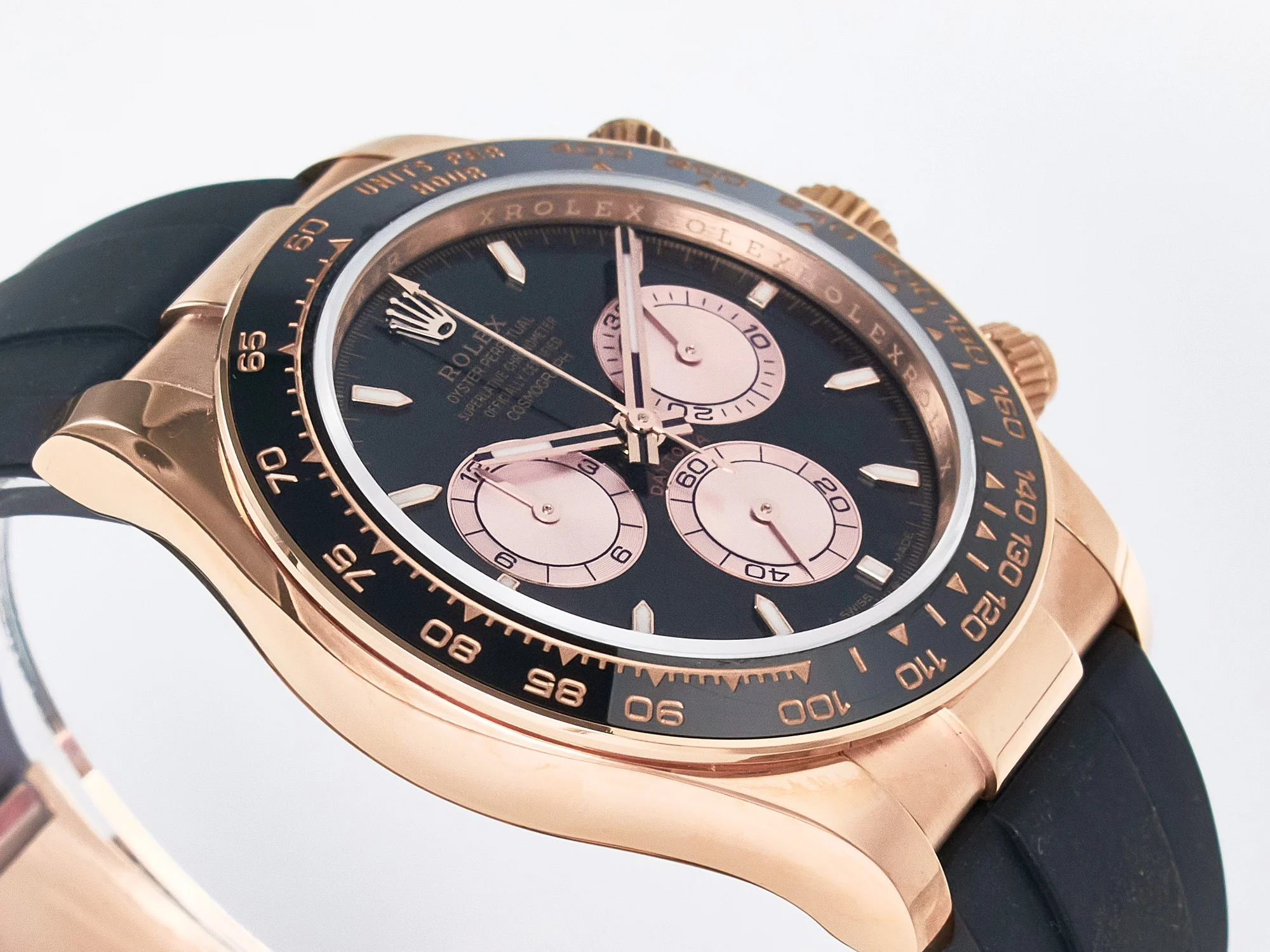 Daytona 126515 QF 1:1 Best Edition Black/RG Dial on Oysterflex Strap SH4131 V6 (Gain Weight)