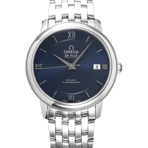 De Ville Co-Axial Chronometer 36.8mm Dark Blue Dial in Steel on Bracelet