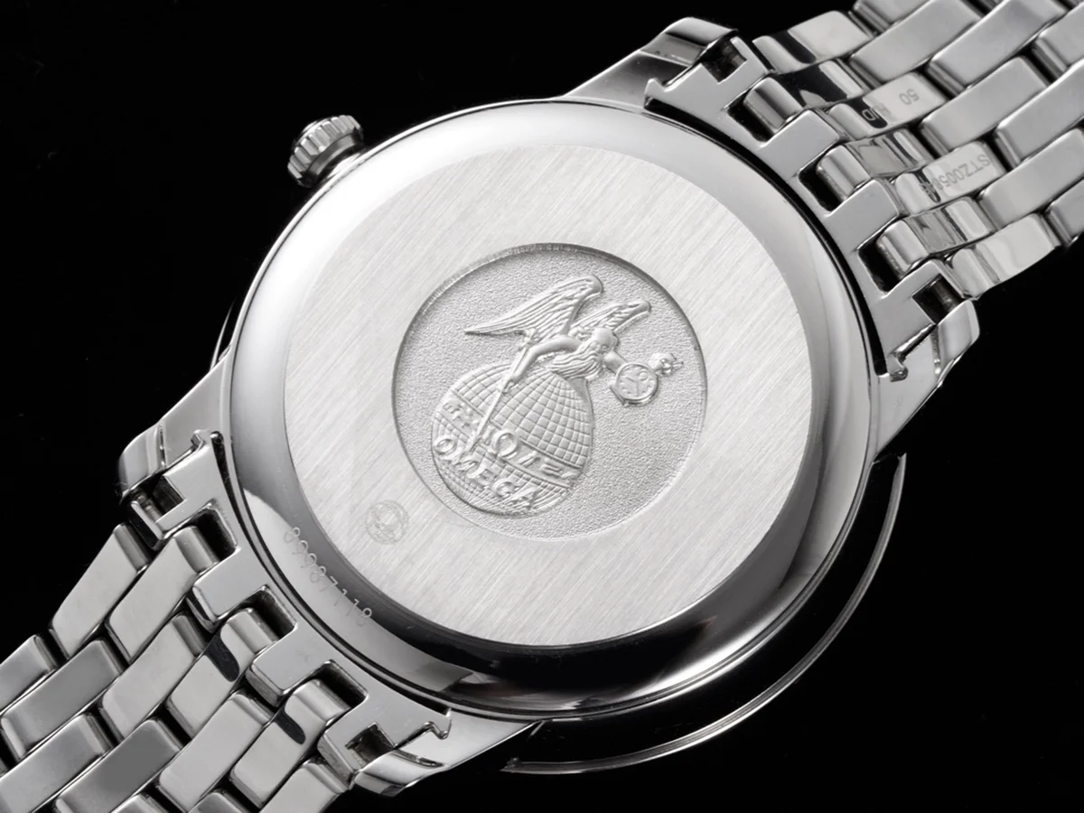 De Ville Co-Axial Chronometer 36.8mm Light Blue Dial in Steel on Bracelet