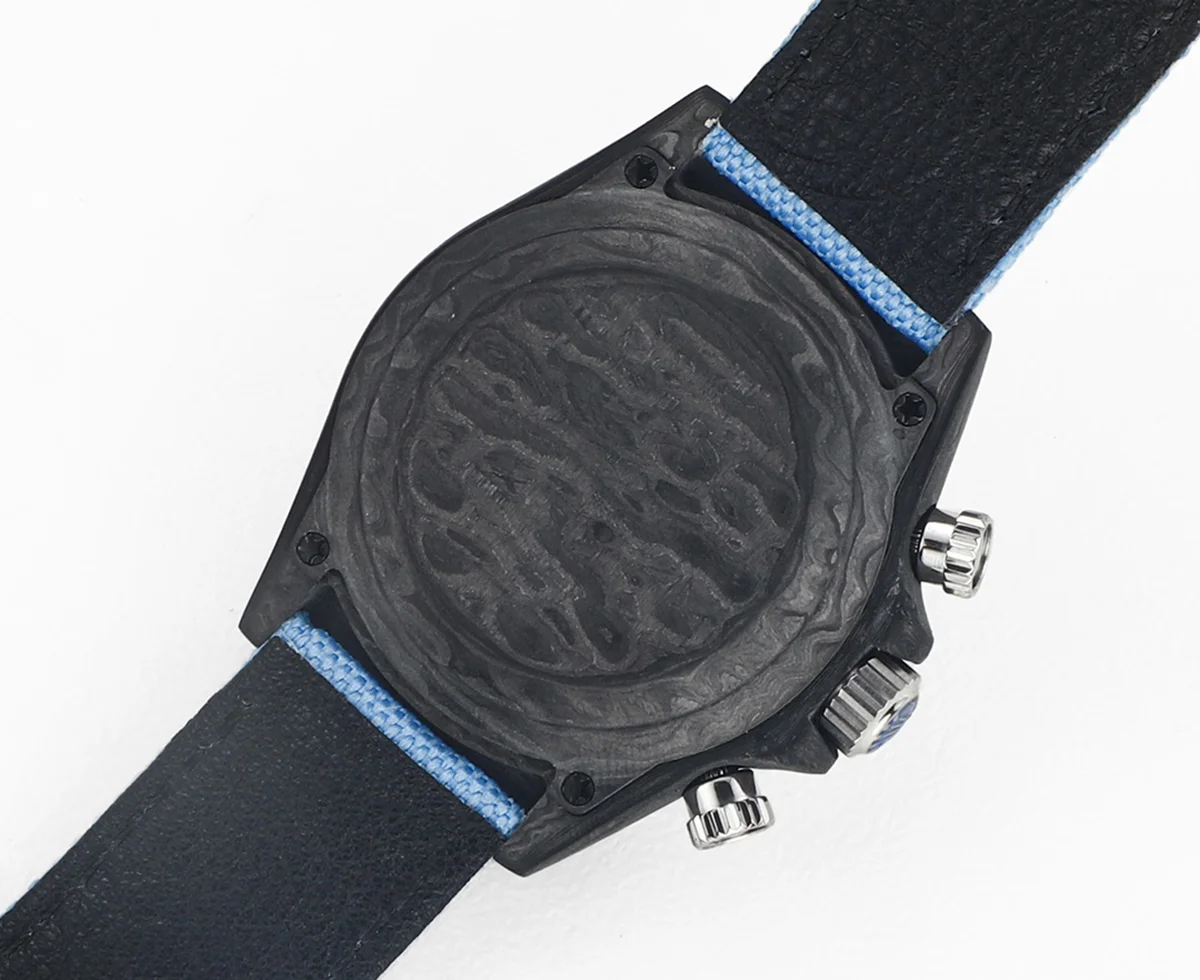 DIW Daytona Rainbow Blue Carbon in Blue Nylon Strap