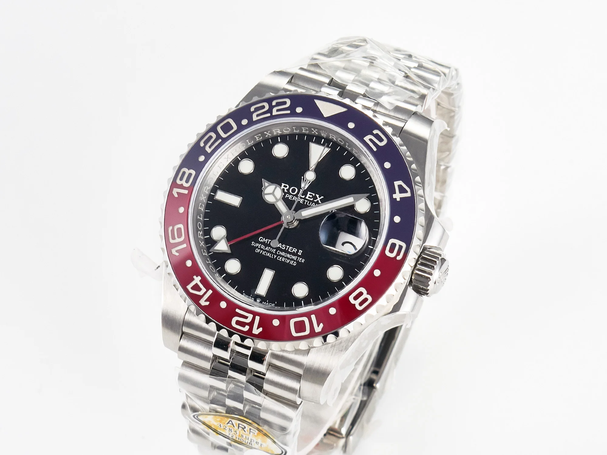 GMT-Master II 126710 BLRO Blue/Red Ceramic 904L ARF 1:1 Best Edition on Jubilee Bracelet SH3285 V3
