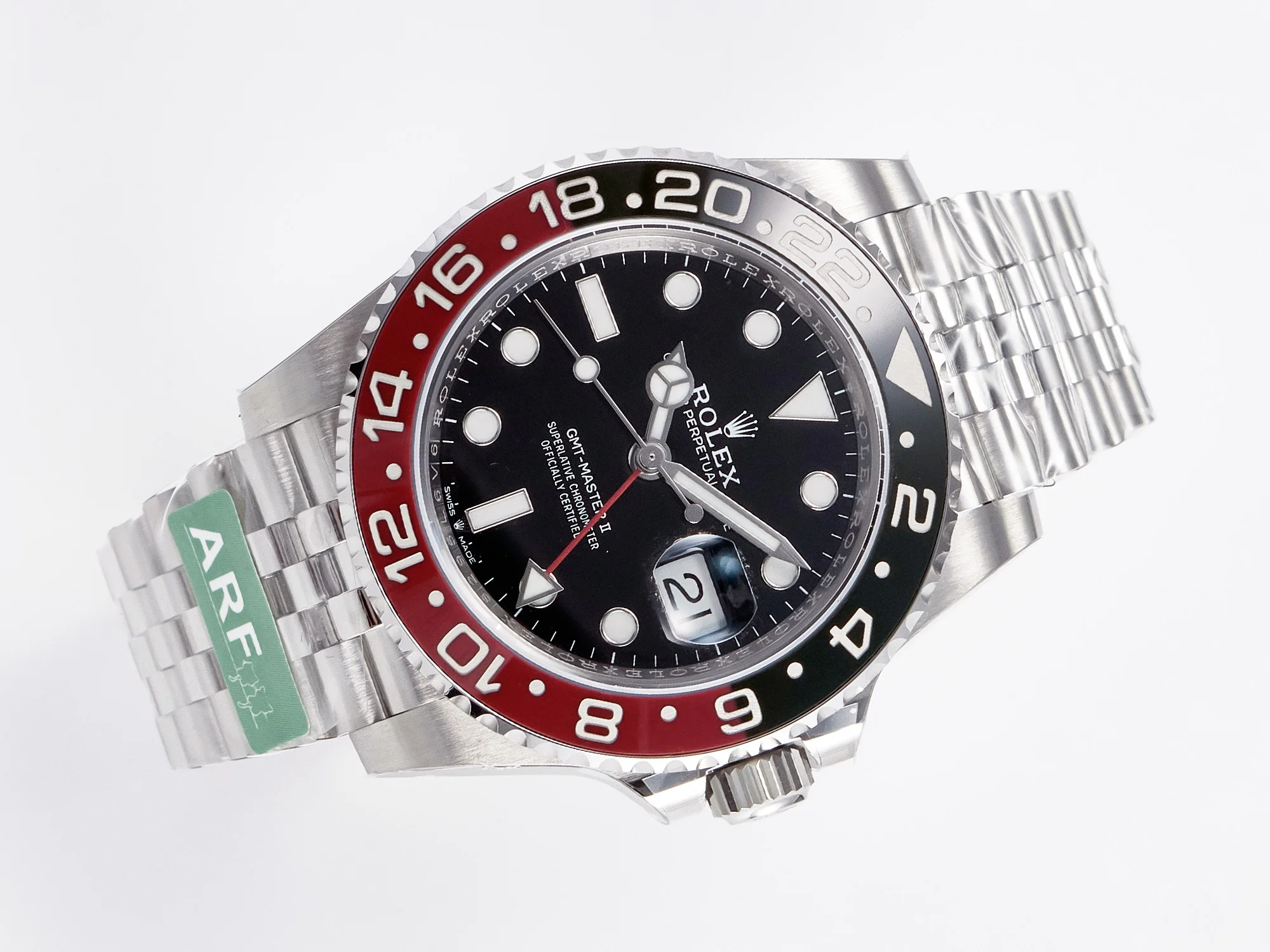 GMT-Master II 126710 LNRO Black/Red Ceramic 904L ARF 1:1 Best Edition on Jubilee Bracelet SH3285 CHS V3