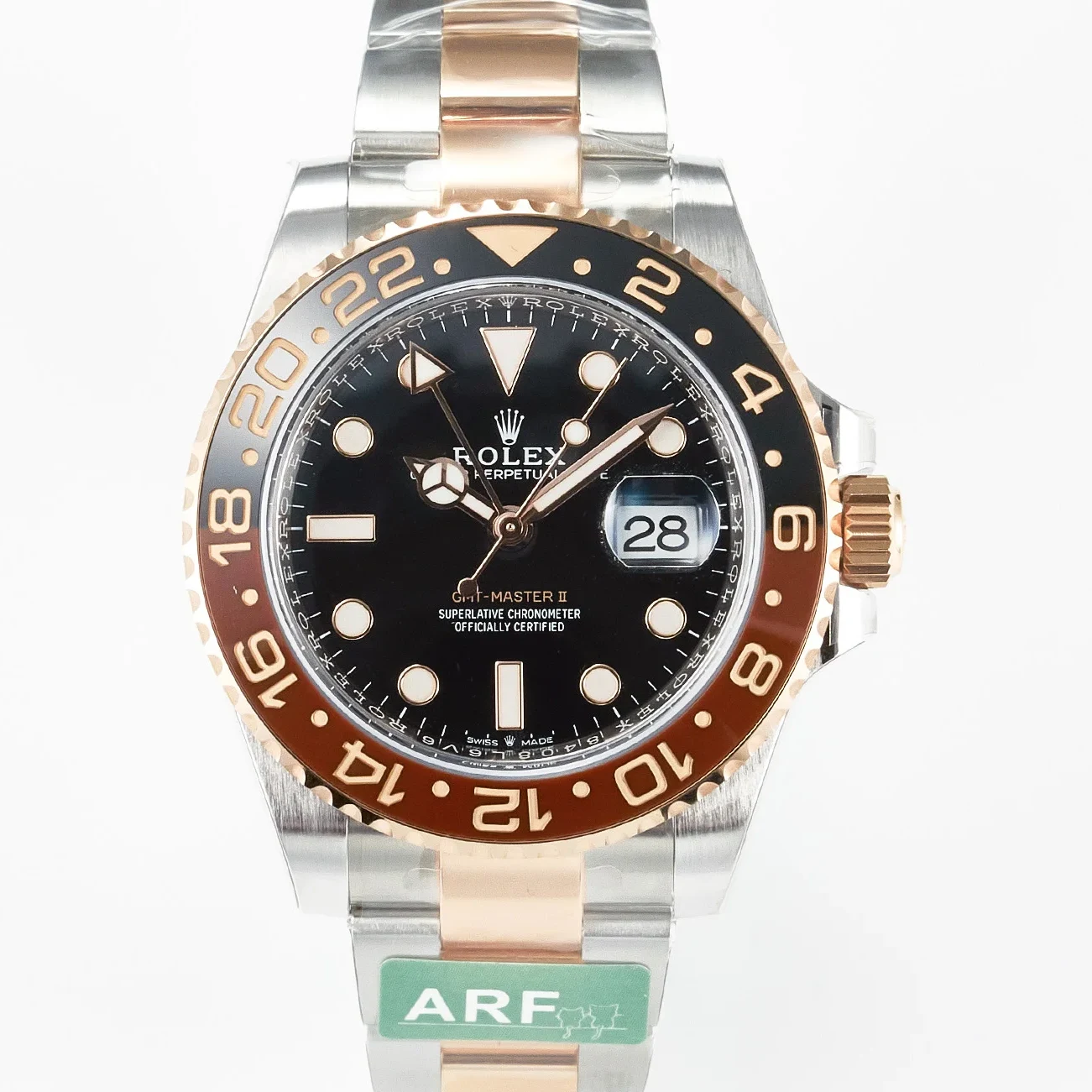 GMT-Master II 126711 CHNR ARF 1:1 Best Edition on Black Dial SS/RG Bracelet Super Clone VR3285 CHS (Gain Weight)