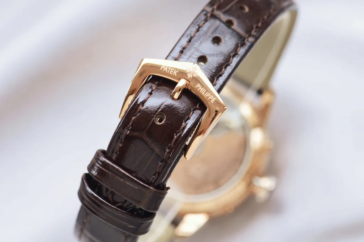 Grand Complications Ladies First Perpetual Calendar with Diamond Bezel in Rose Gold on Leather Strap