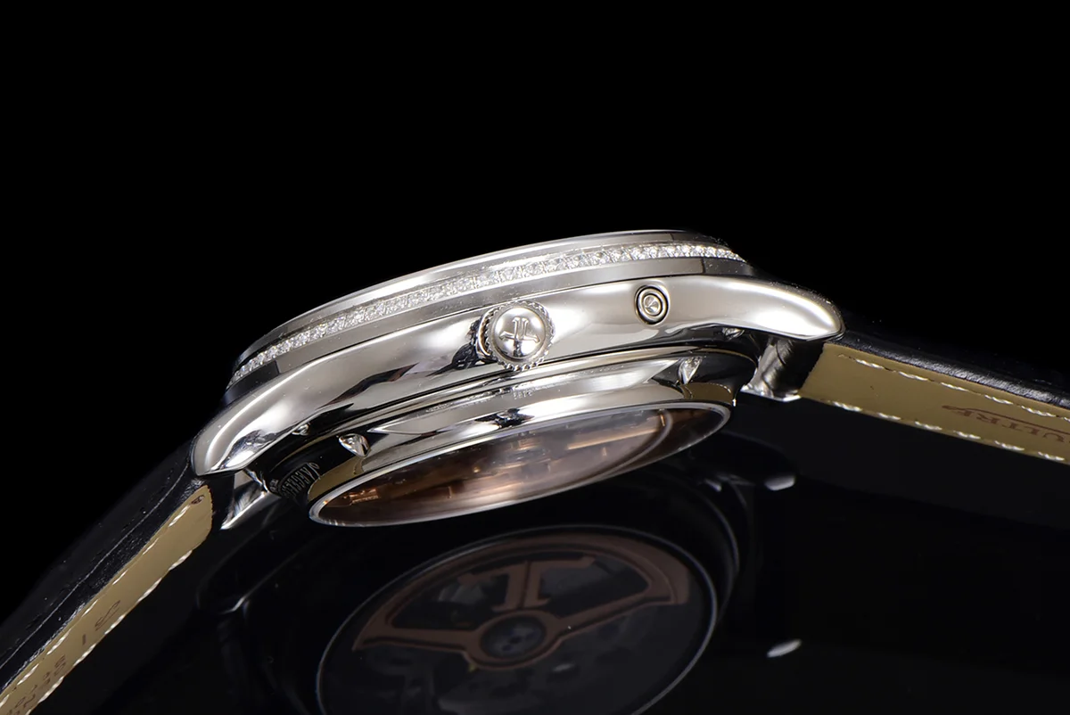 Master Ultra Thin Tourbillon Blue Dial with Diamond Bezel in White Gold