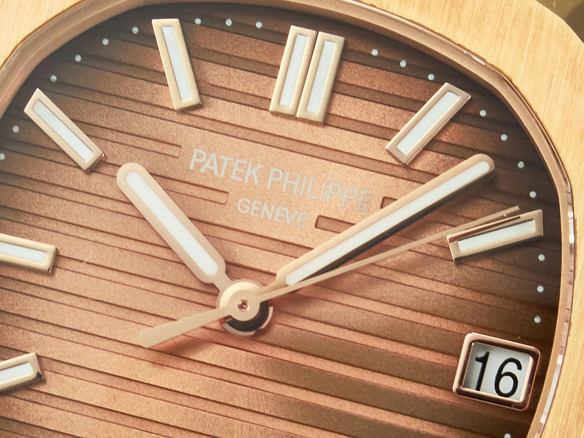Nautilus 5711/1R-001 RG 3KF 1:1 Best Edition Brown Textured Dial on RG Bracelet Super Clone 26-330