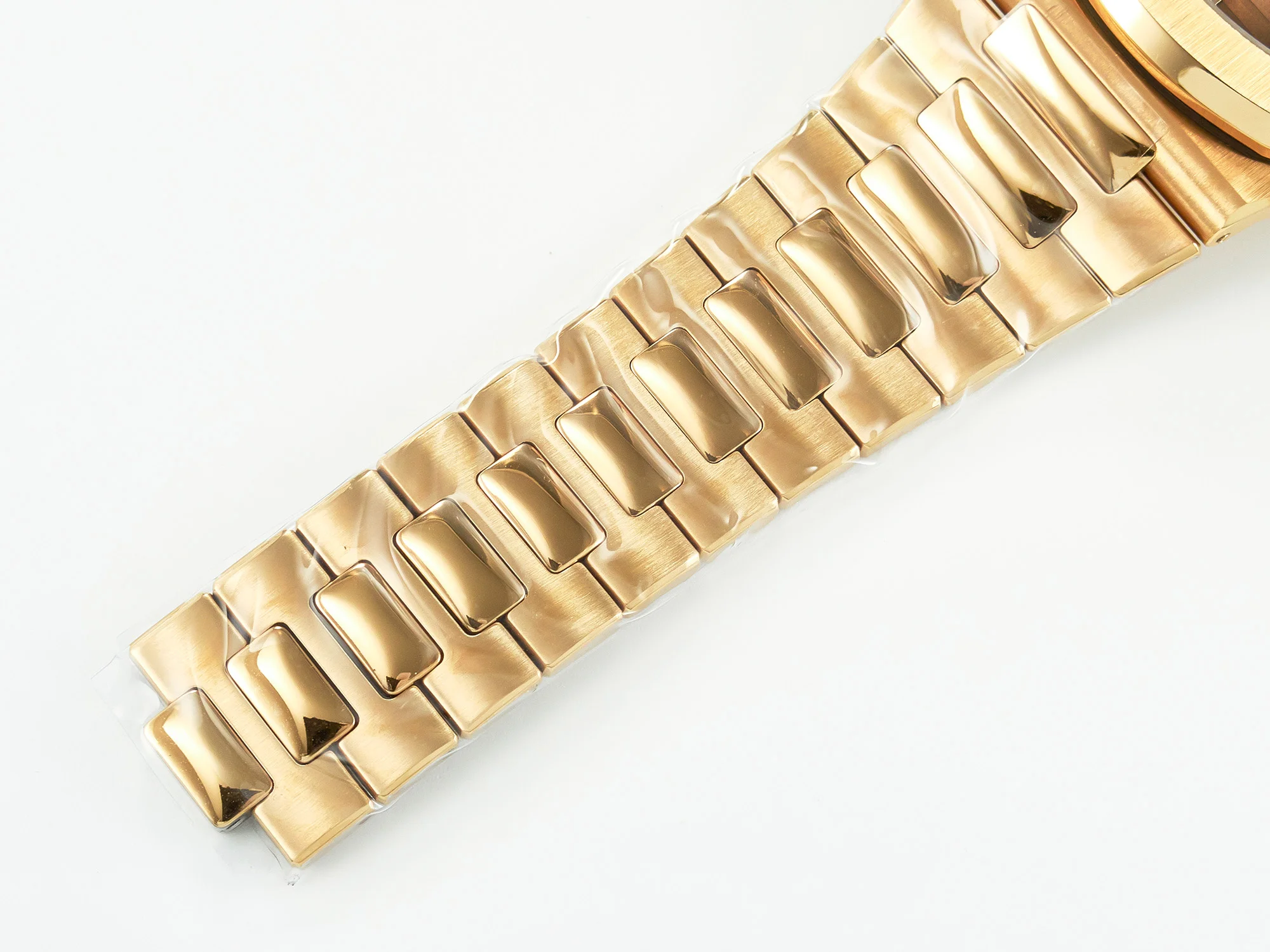 Nautilus 5711/1R-001 RG 3KF 1:1 Best Edition Brown Textured Dial on RG Bracelet Super Clone 26-330