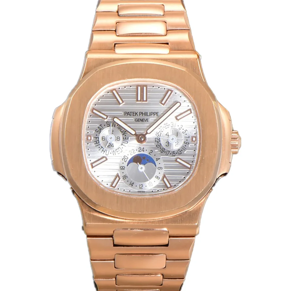 Nautilus 5740 White Dial in Rose Gold
