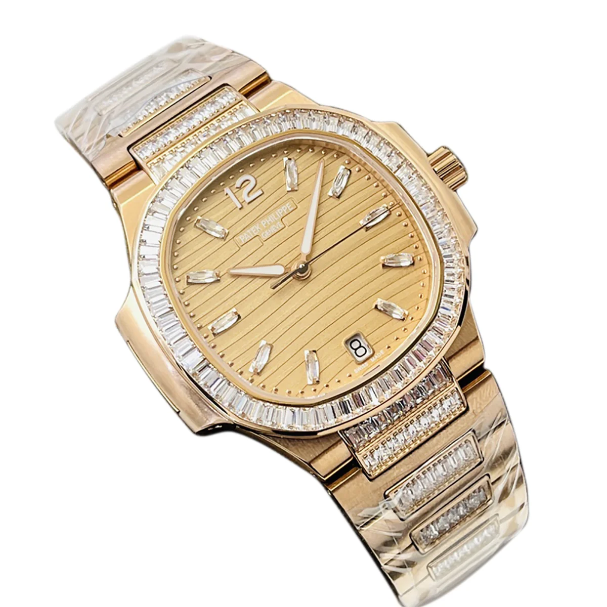 Nautilus 7118 Golden Brown Opaline Dial with Diamond Markers