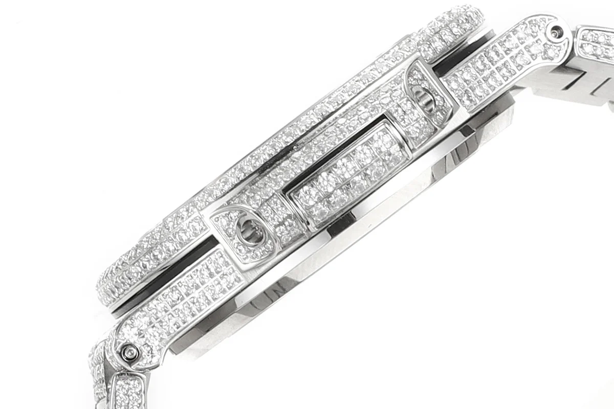 Nautilus Jumbo 5711 Diamond Dial with Diamond Bezel with Paved Diamonds in White Gold