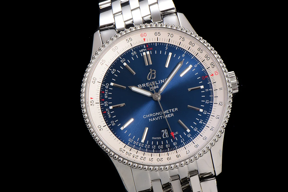 Navitimer Automatic 41 Blue Dial in Steel on Bracelet