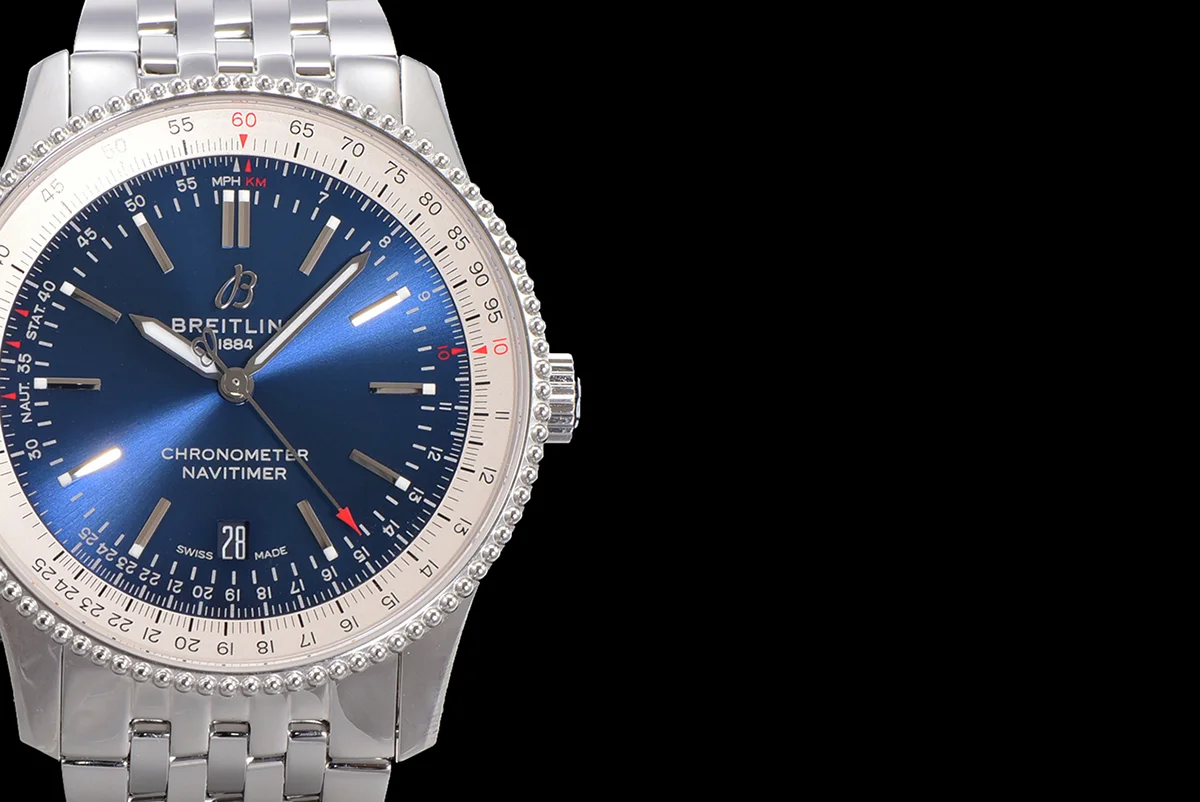 Navitimer Automatic 41 Blue Dial in Steel on Bracelet