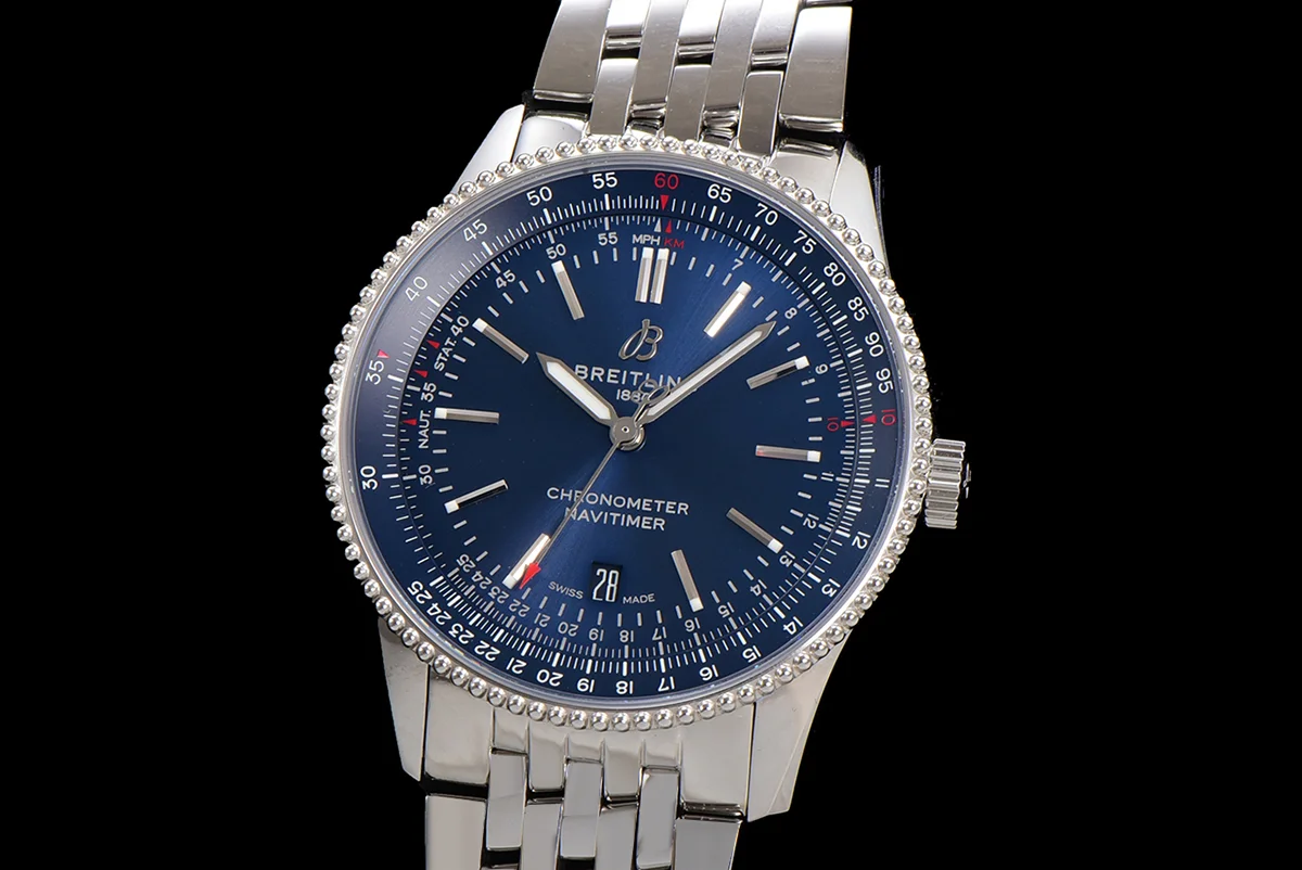 Navitimer Automatic 41 Blue Dial in Steel on Bracelet Ref. A17326161C1A1