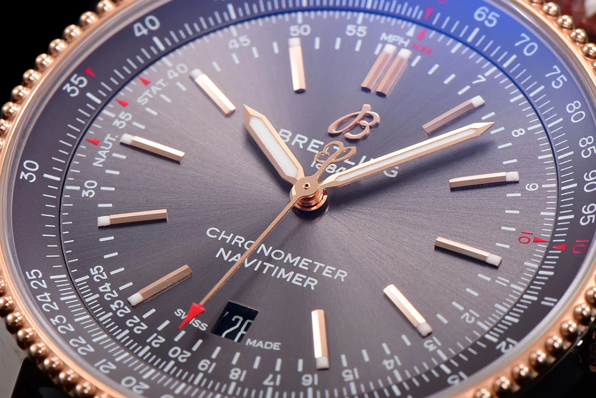 Navitimer Automatic 41 Slate Grey Dial in Rose Gold