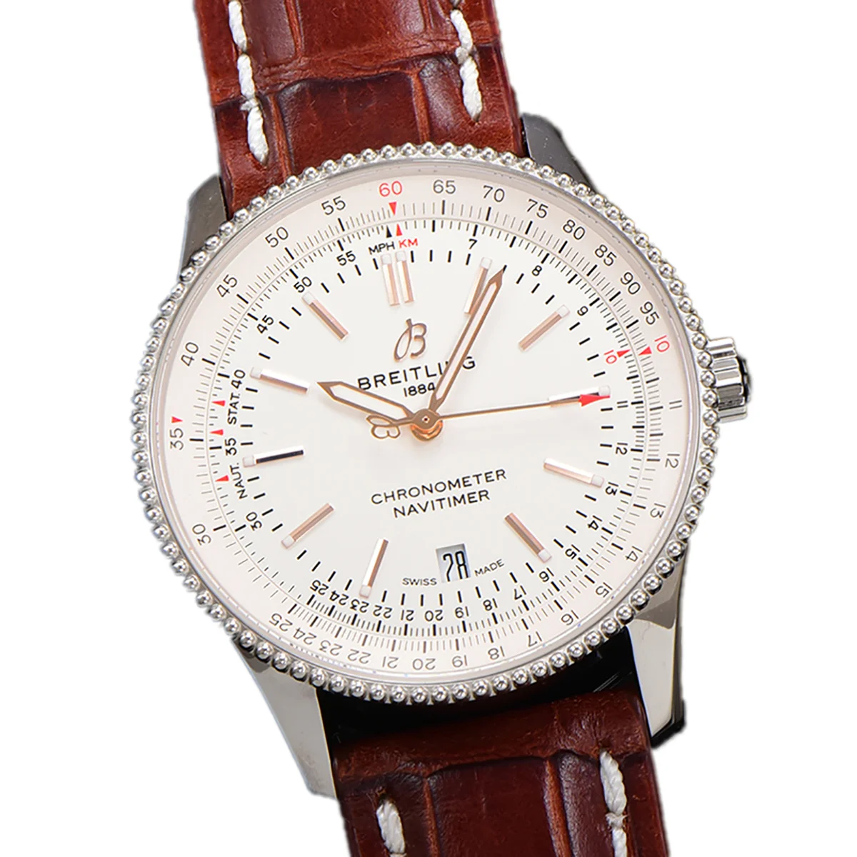Navitimer Automatic 41 White Dial in Steel
