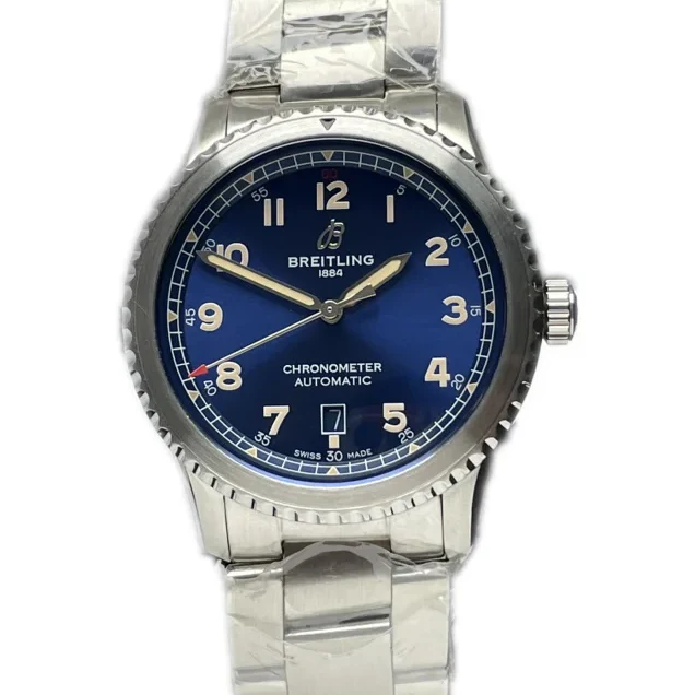 Navitimer Aviator 8 Automatic 41 Blue Dial in Steel on Bracelet