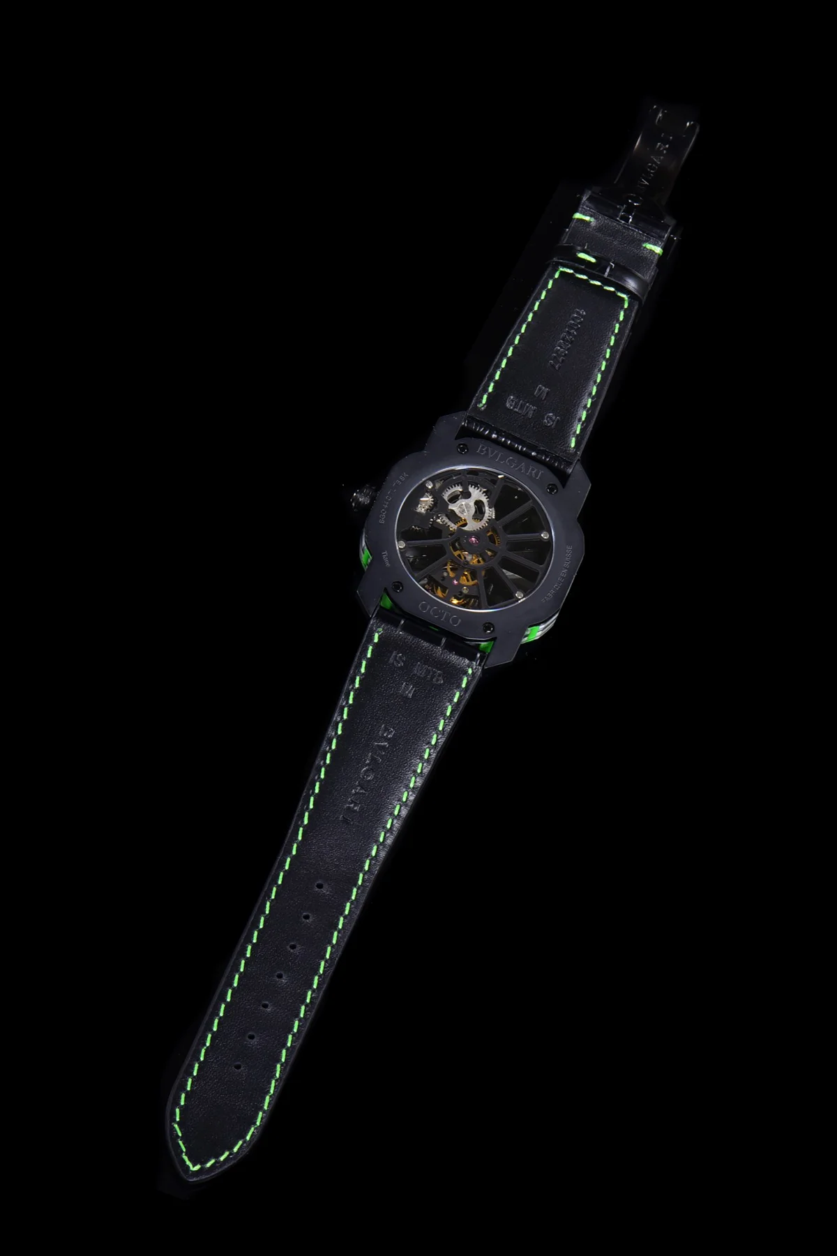 Octo Roma Watch with Green Markers