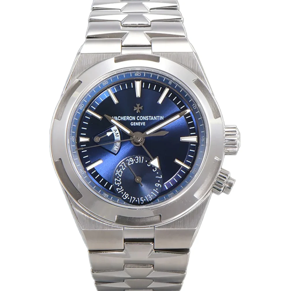 Overseas Dual Time Blue Dial in Steel Ref. 7900V/110A-B334