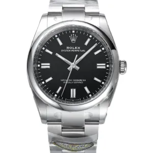 Oyster Perpetual 41mm Bright Black Dial 124300
