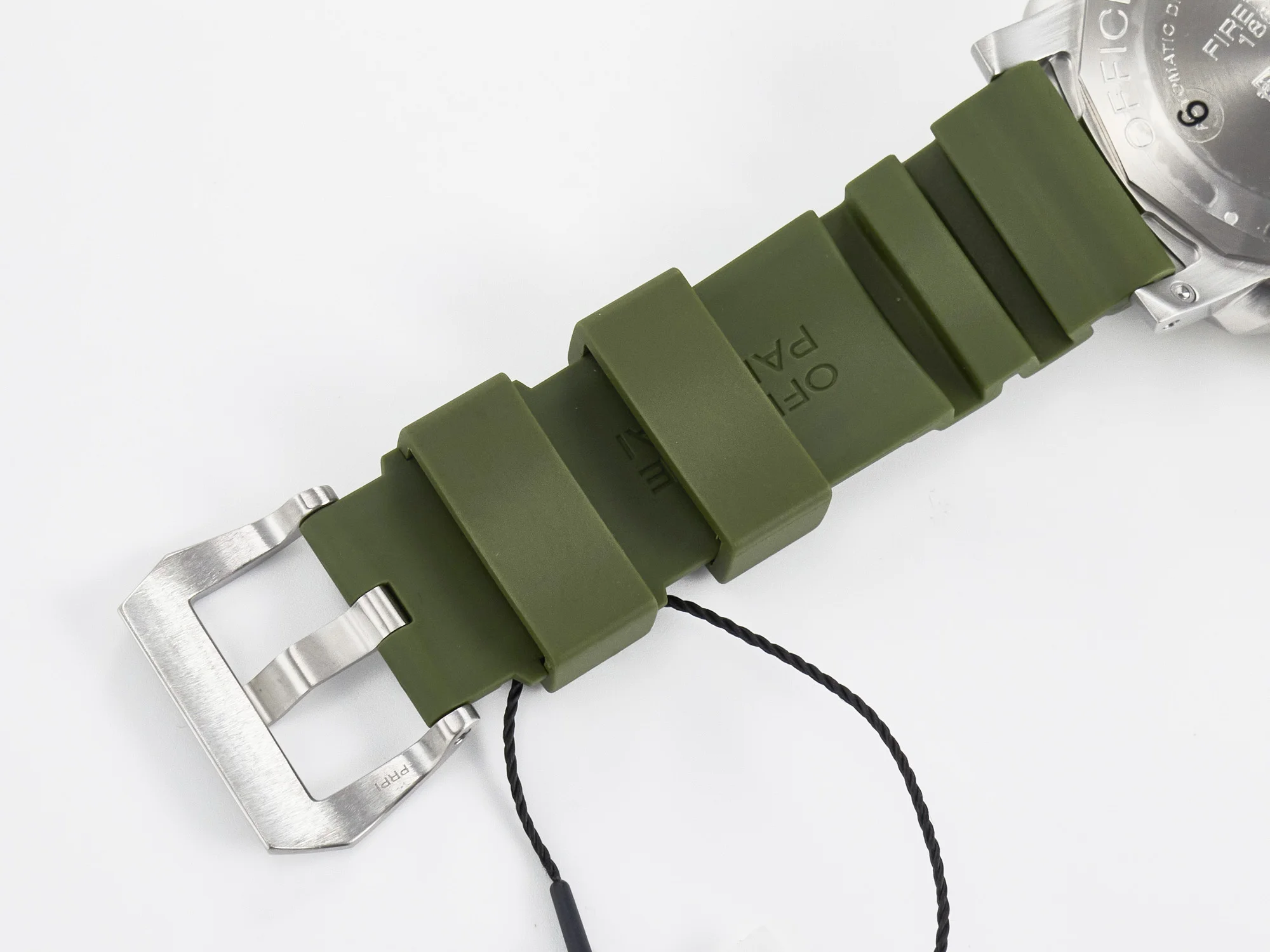 PAM1055 Luminor Submersible 42mm Verde Militare VSF 1:1 Best Edition on Green Rubber Strap P.900 Clone