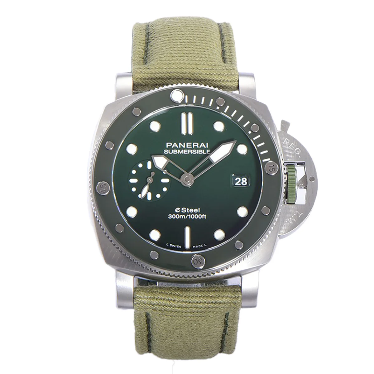 PAM1287 Submersible QuarantaQuattro ESteel™ Verde Smeraldo 44mm