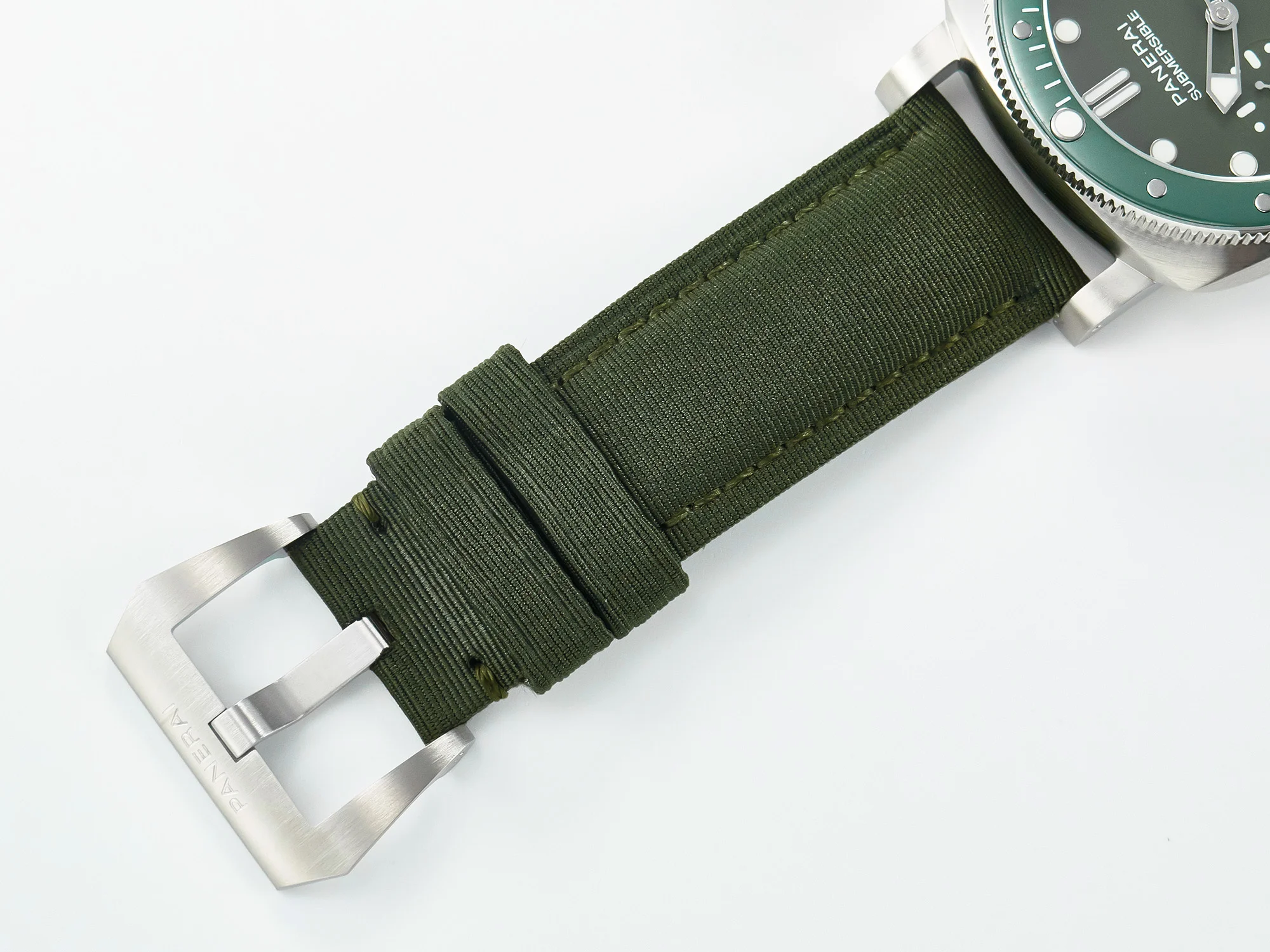 PAM1287 V TTF 1:1 Best Edition Green Dial on Green Nylon Strap P900