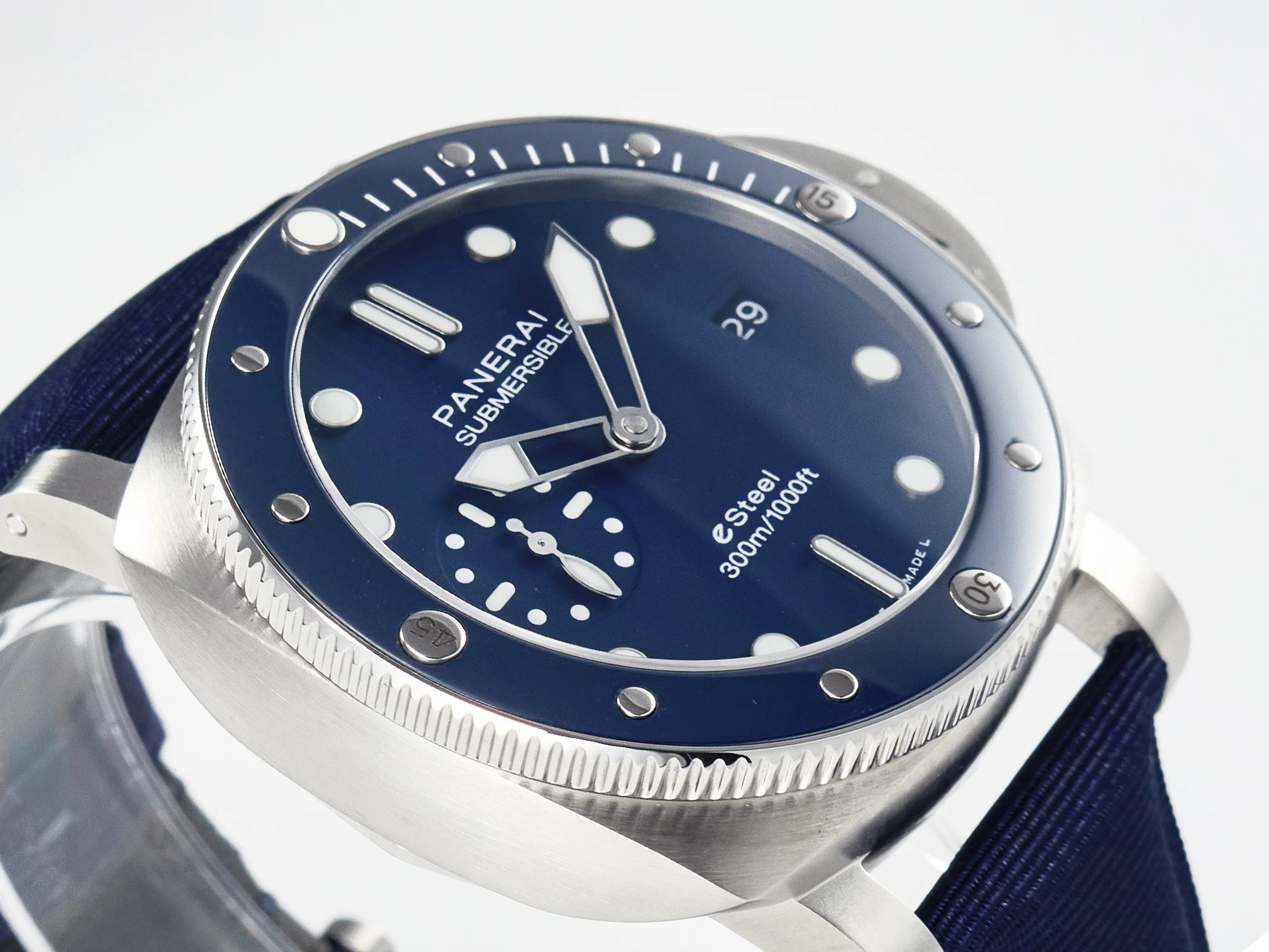 PAM1289 V TTF 1:1 Best Edition Blue Dial on Blue Nylon Strap P900