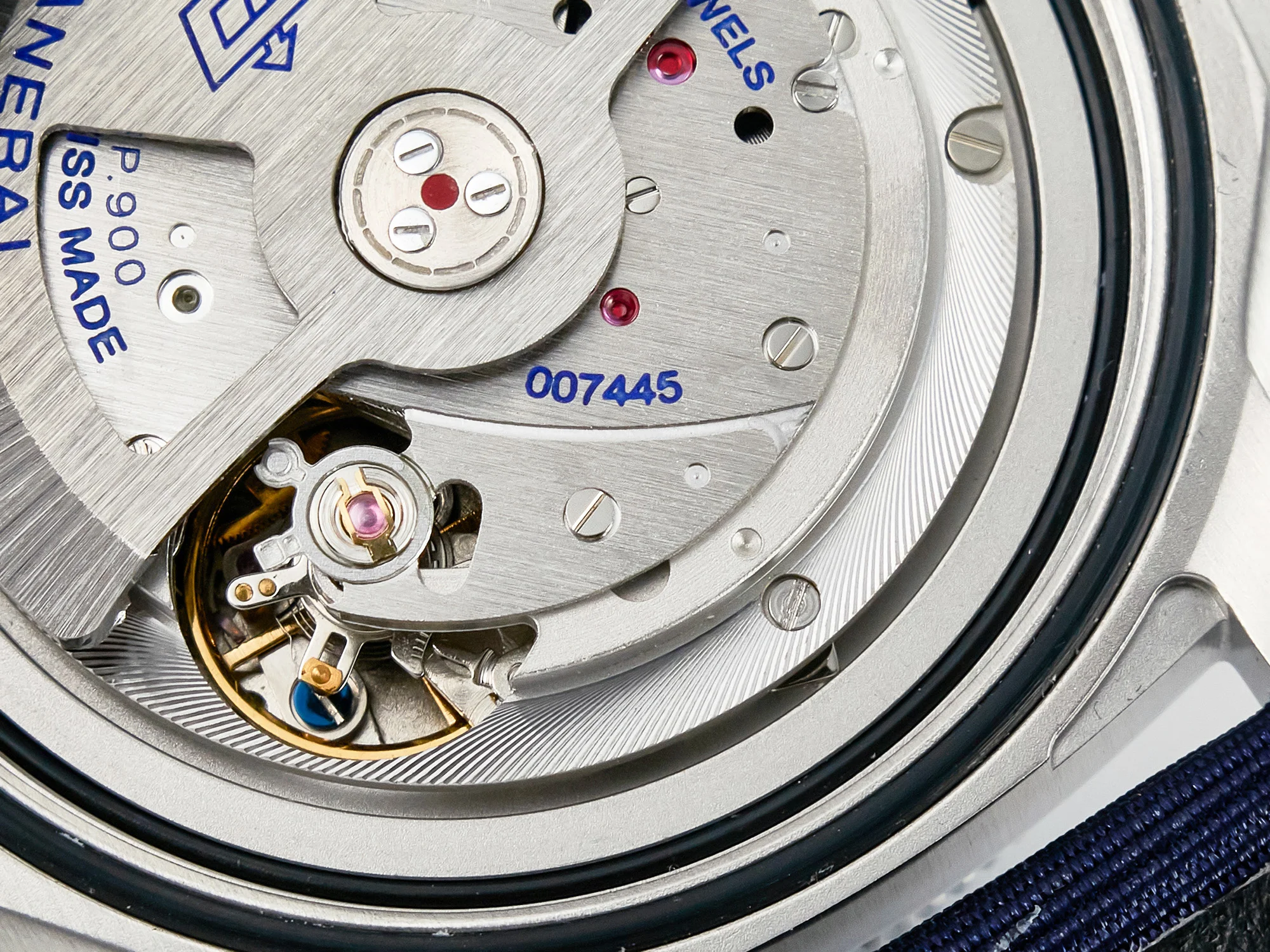 PAM1289 V TTF 1:1 Best Edition Blue Dial on Blue Nylon Strap P900