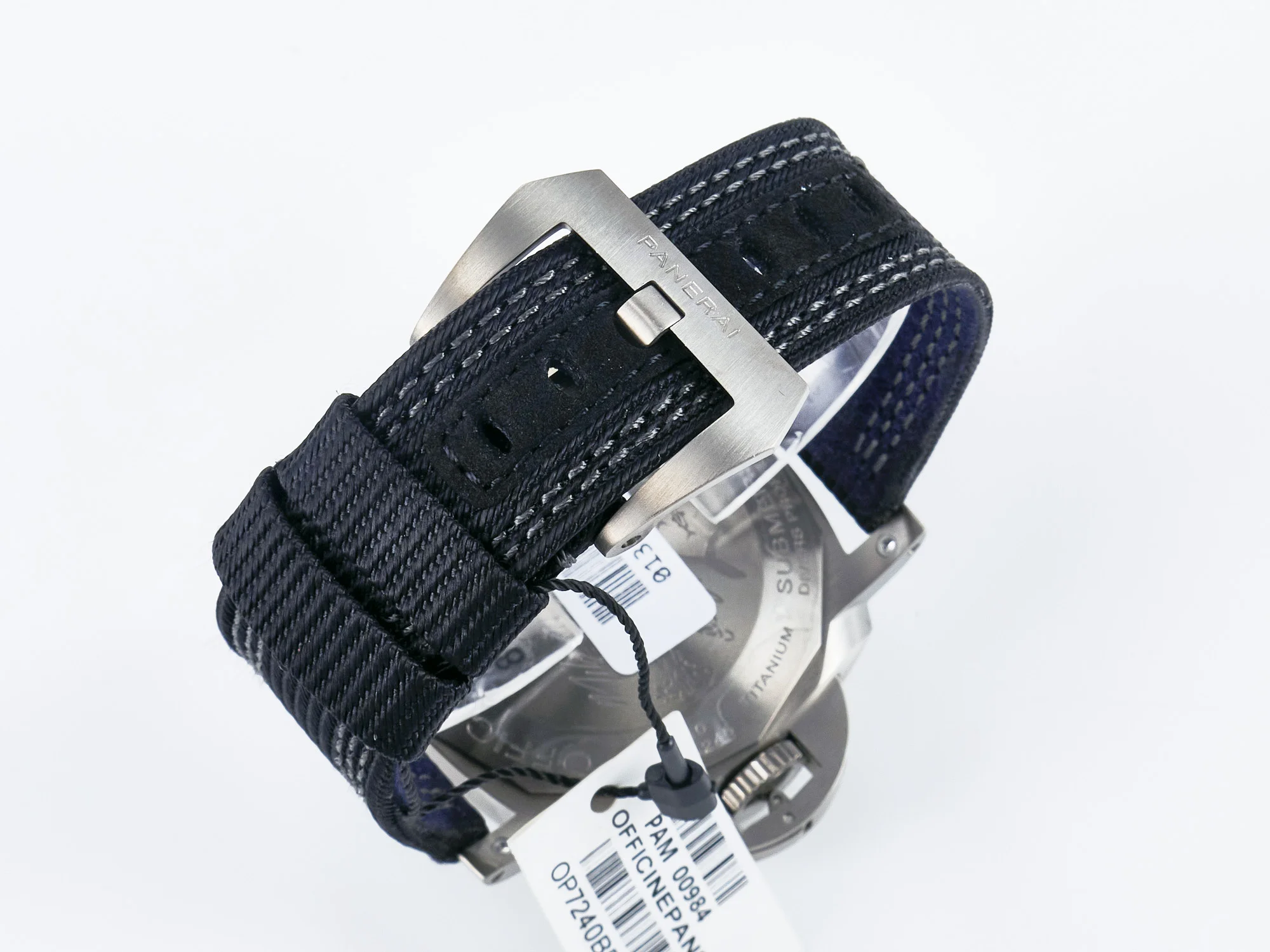 PAM984 Mike Horn Submersible VSF 1:1 Best Edition Black Dial on Black Nylon Strap P.9010 Clone