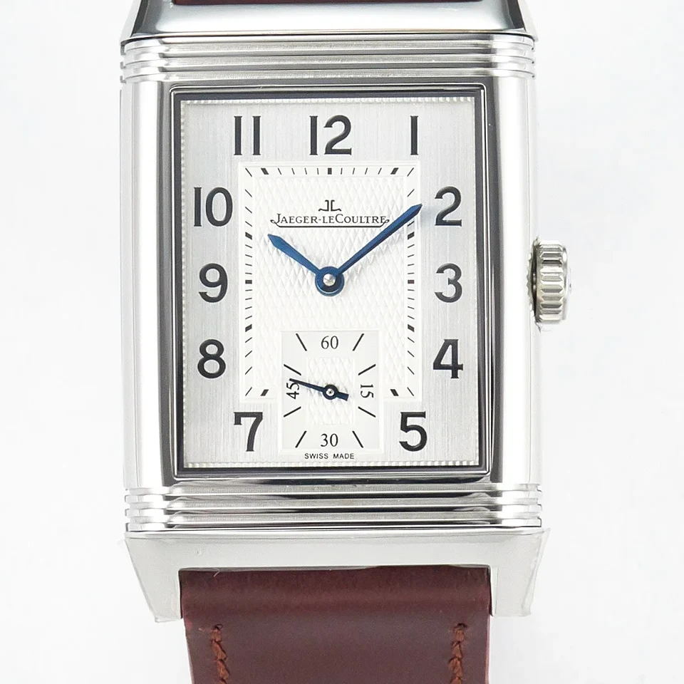 Reverso Classic Duoface Small Seconds SS MGF Best Edition White Guilloché Dial on Red Leather Strap A854A