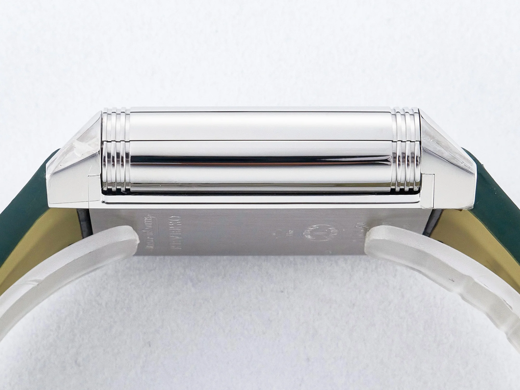 Reverso Classic Duoface Small Seconds SS MGF Best Edition White Textured Dial on Black Leather Strap A854A