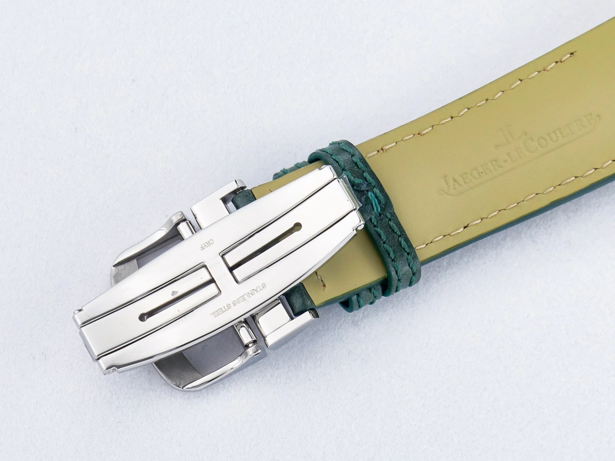 Reverso Classic Duoface Small Seconds SS MGF Best Edition White Textured Dial on Black Leather Strap A854A