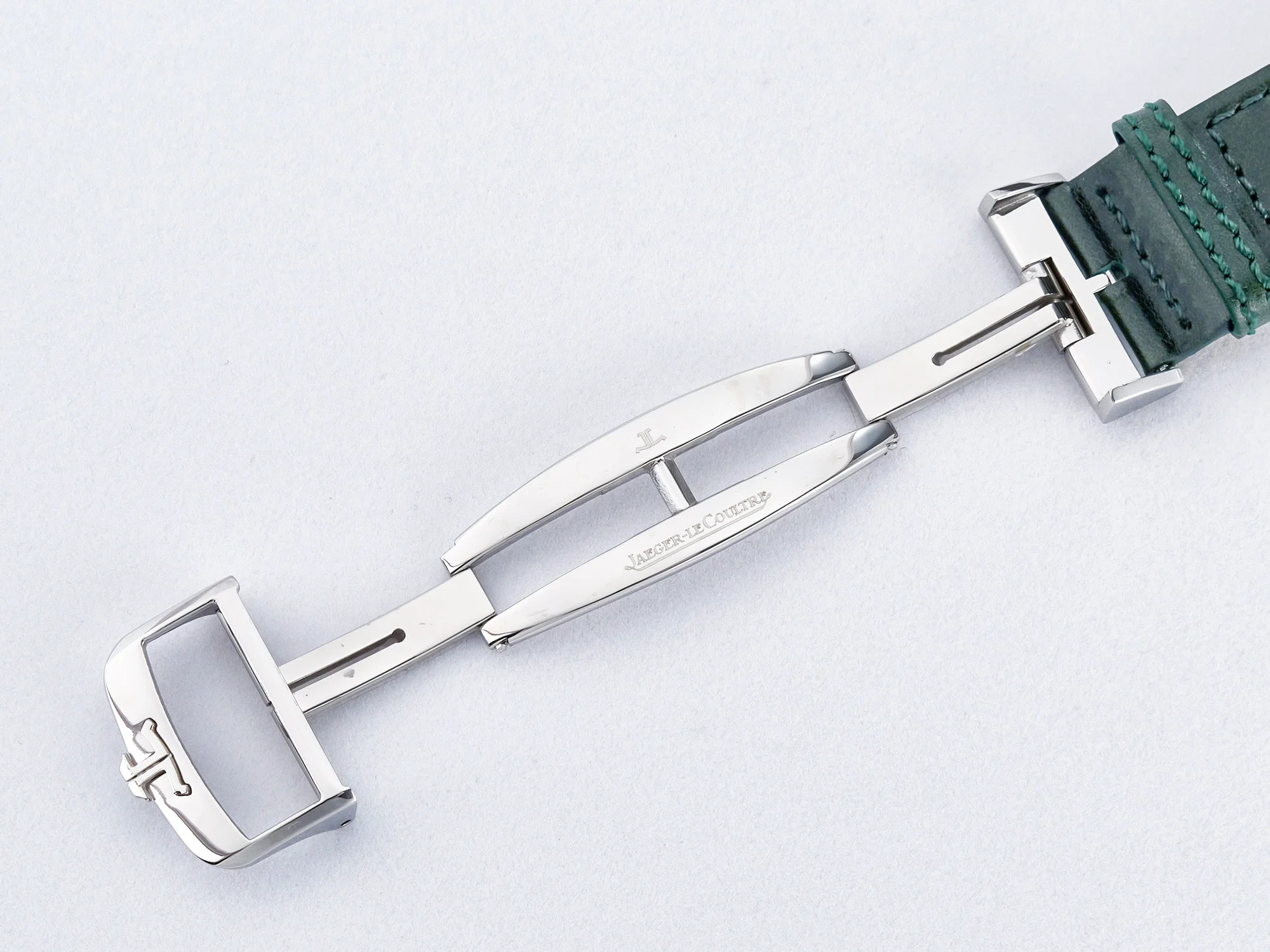Reverso Classic Duoface Small Seconds SS MGF Best Edition White Textured Dial on Black Leather Strap A854A