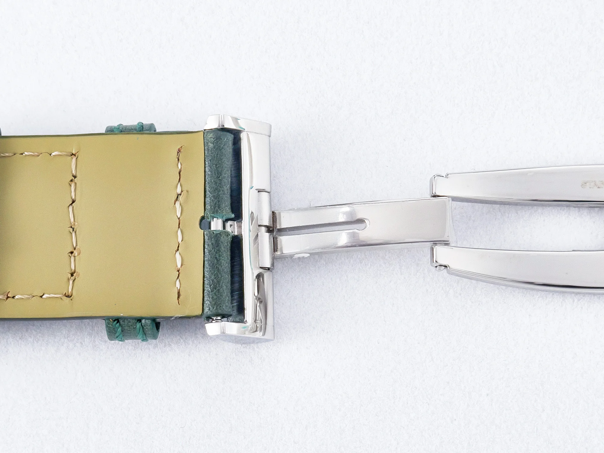 Reverso Classic Duoface Small Seconds SS MGF Best Edition White Textured Dial on Black Leather Strap A854A