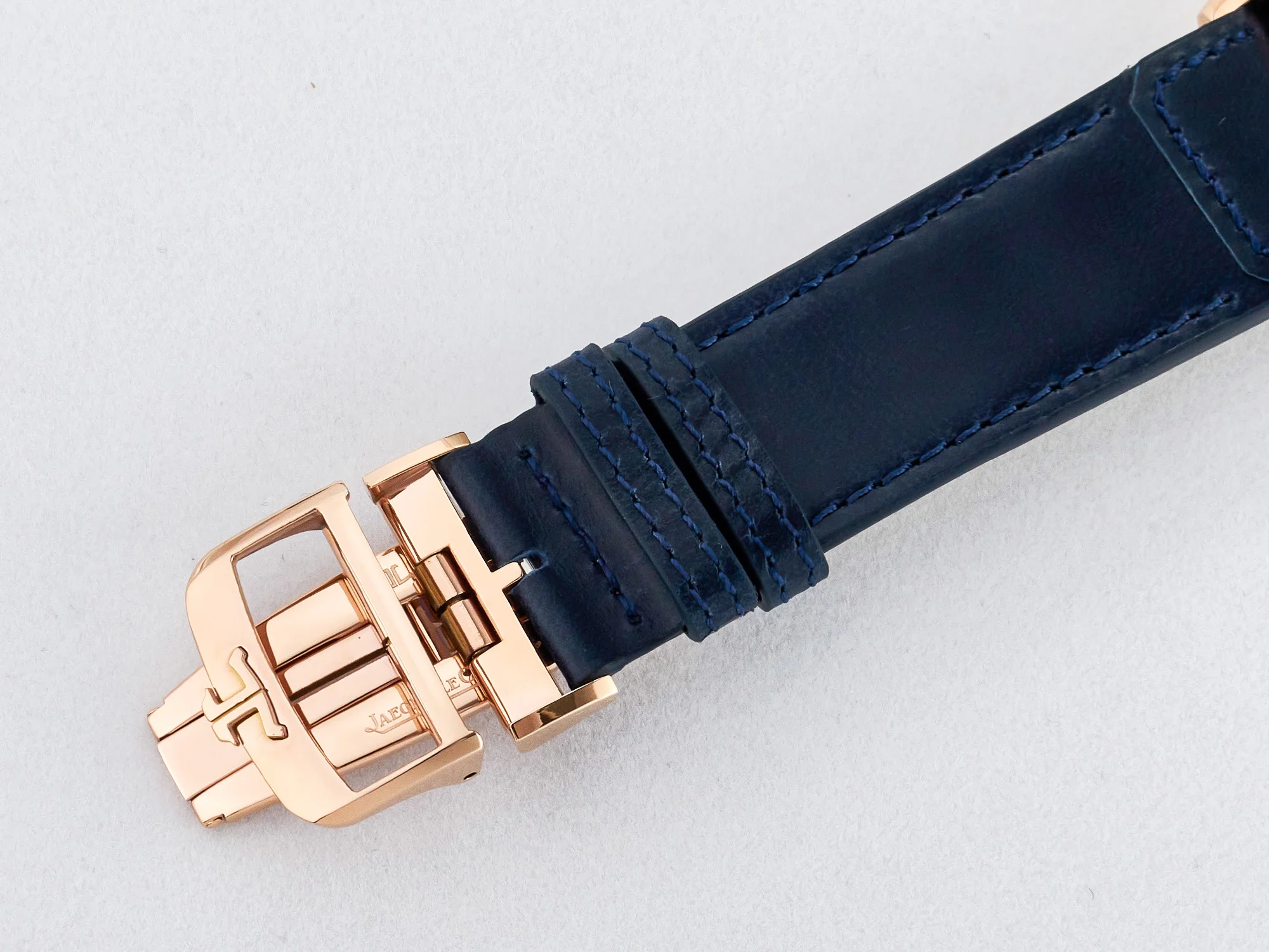 Reverso Tribute Duoface Small Seconds RG MGF Best Edition Blue Dial on Blue Leather Strap A854A