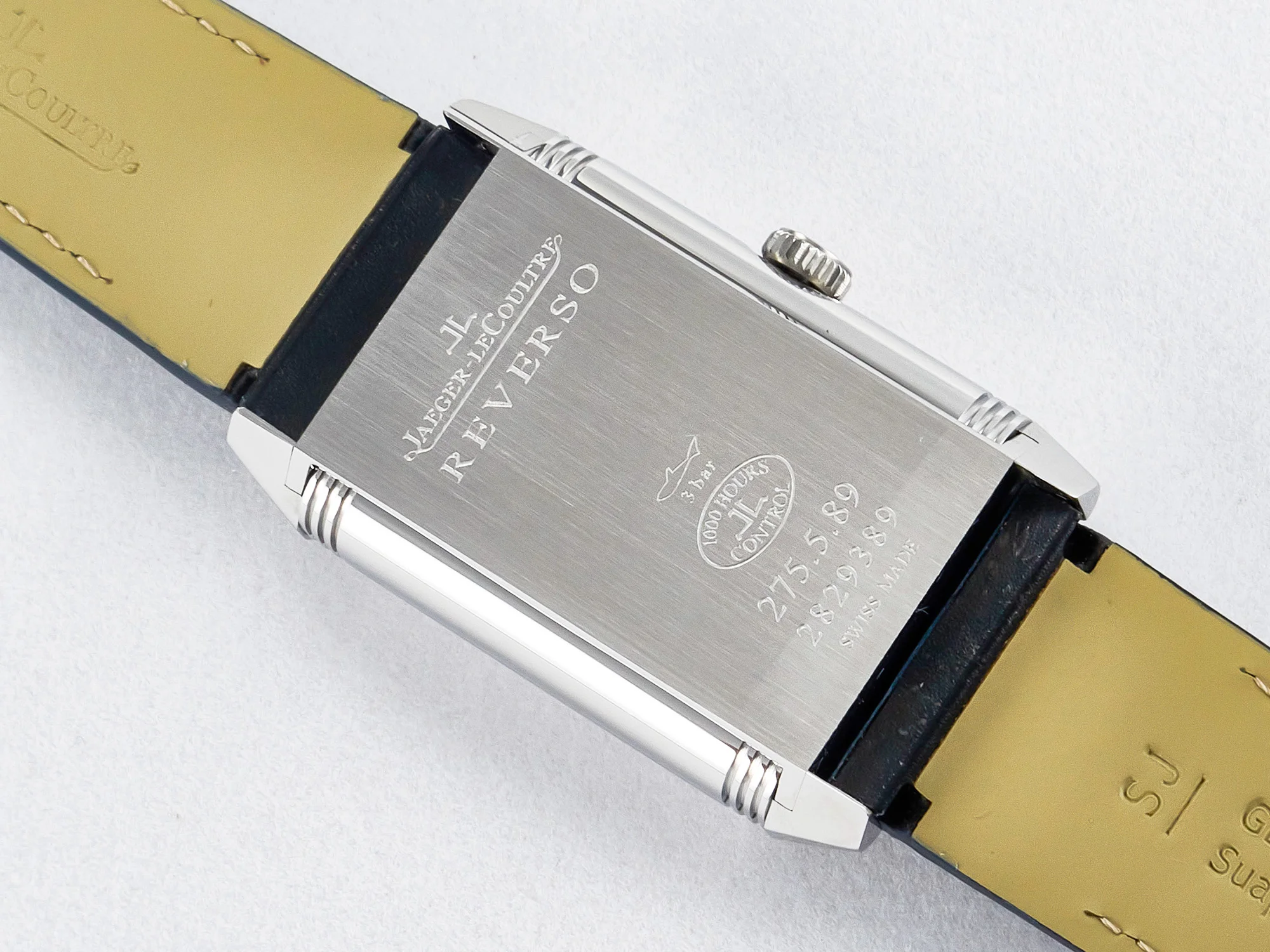 Reverso Tribute Duoface Small Seconds SS MGF Best Edition Blue Dial on Blue Leather Strap A854A