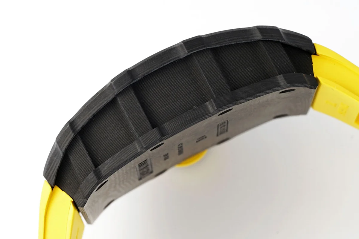 RM 035-01 Rafael Nadal NTPT Carbon on Yellow Rubber Strap (Sonic)