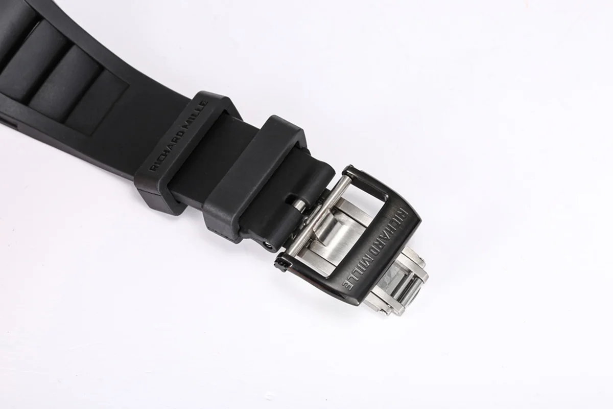 RM 055 Bubba Watson Americas Edition White Legend in NTPT on Black Rubber Strap RMUL2