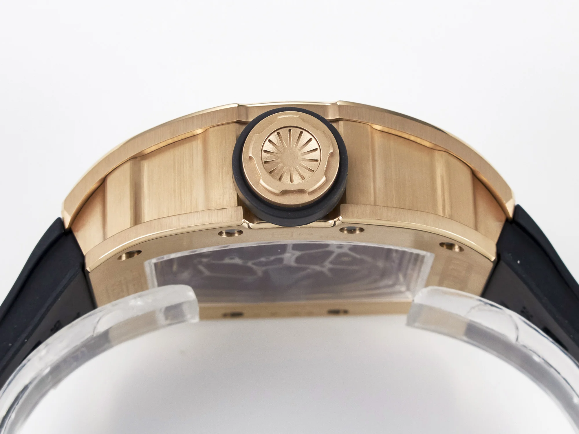 RM035-02 RG SONIC Best Edition Skeleton Dial on Black Rubber Strap Clone RMUL1