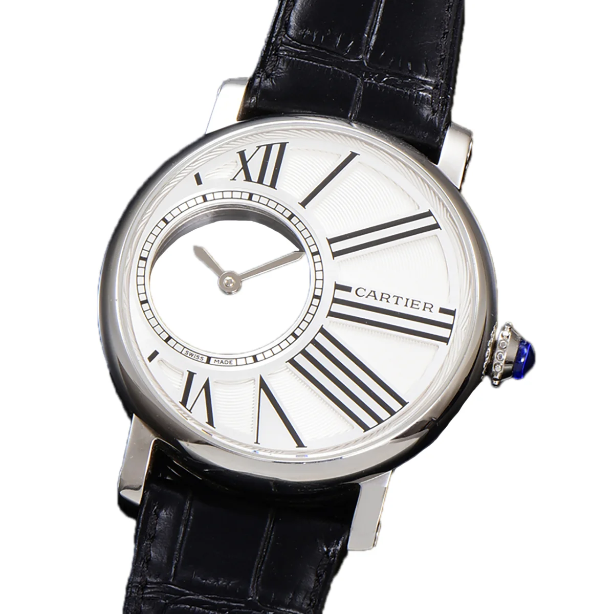 Rotonde De Cartier White Dial in Steel