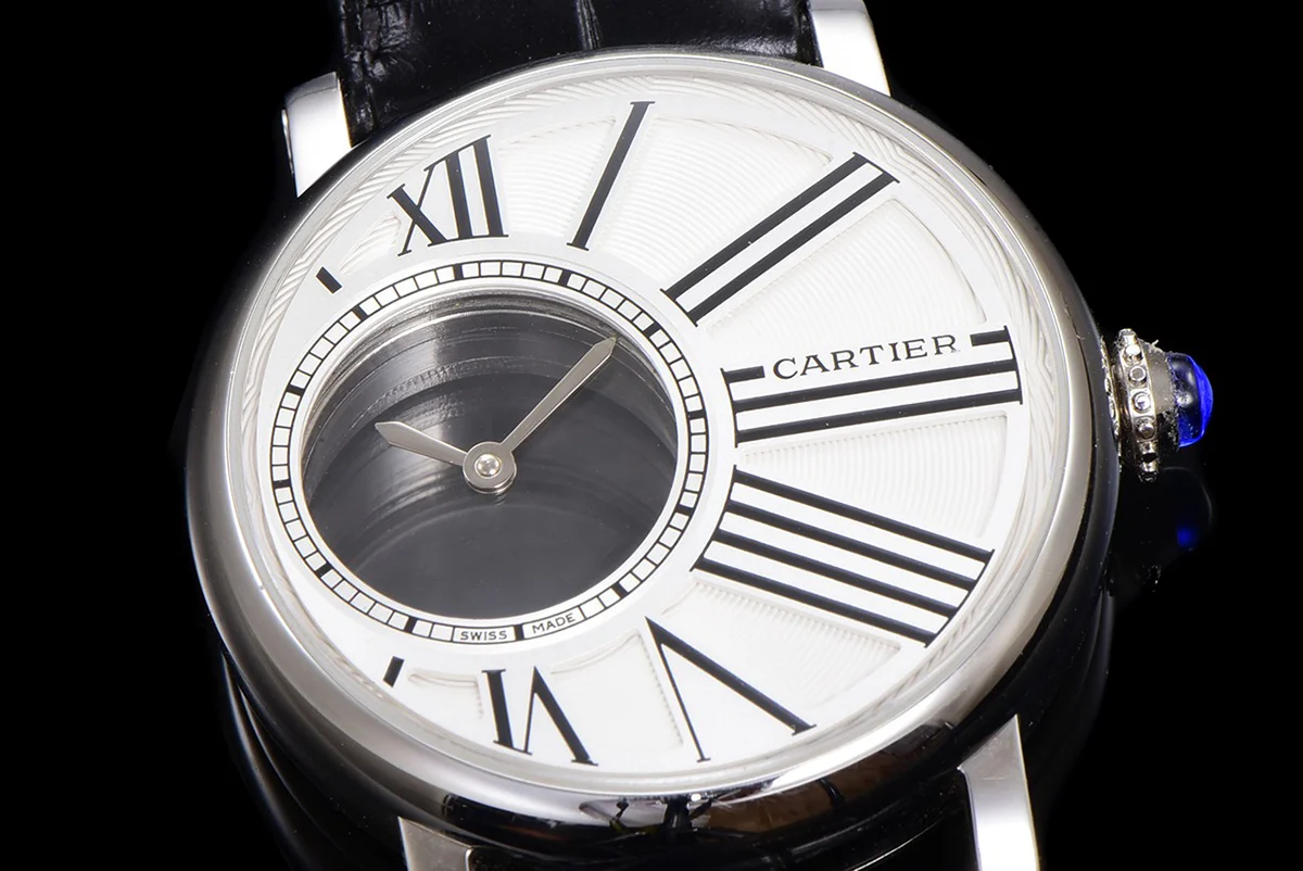 Rotonde De Cartier White Dial in Steel
