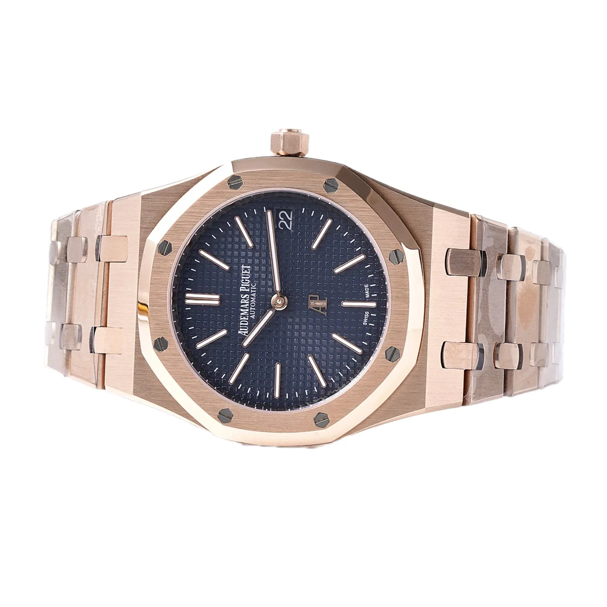 Royal Oak 15202 Blue Dial in Rose Gold