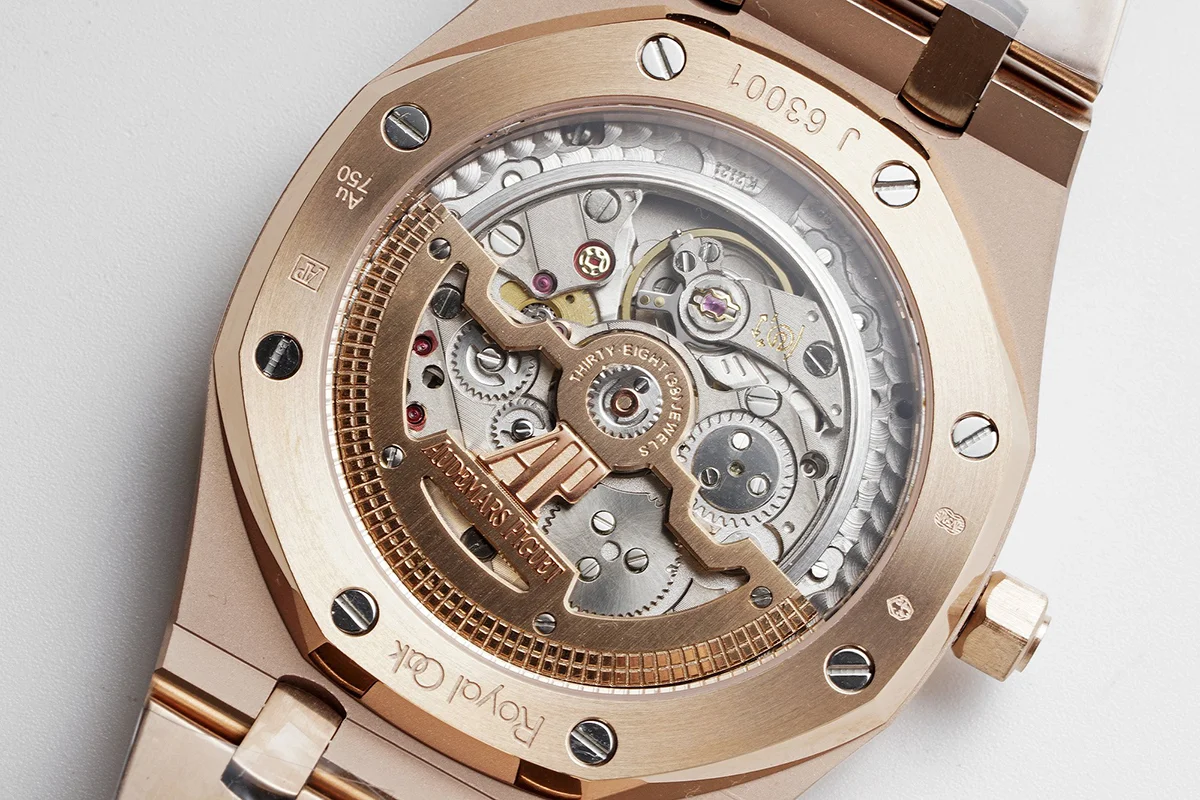 Royal Oak 15202 Blue Dial in Rose Gold