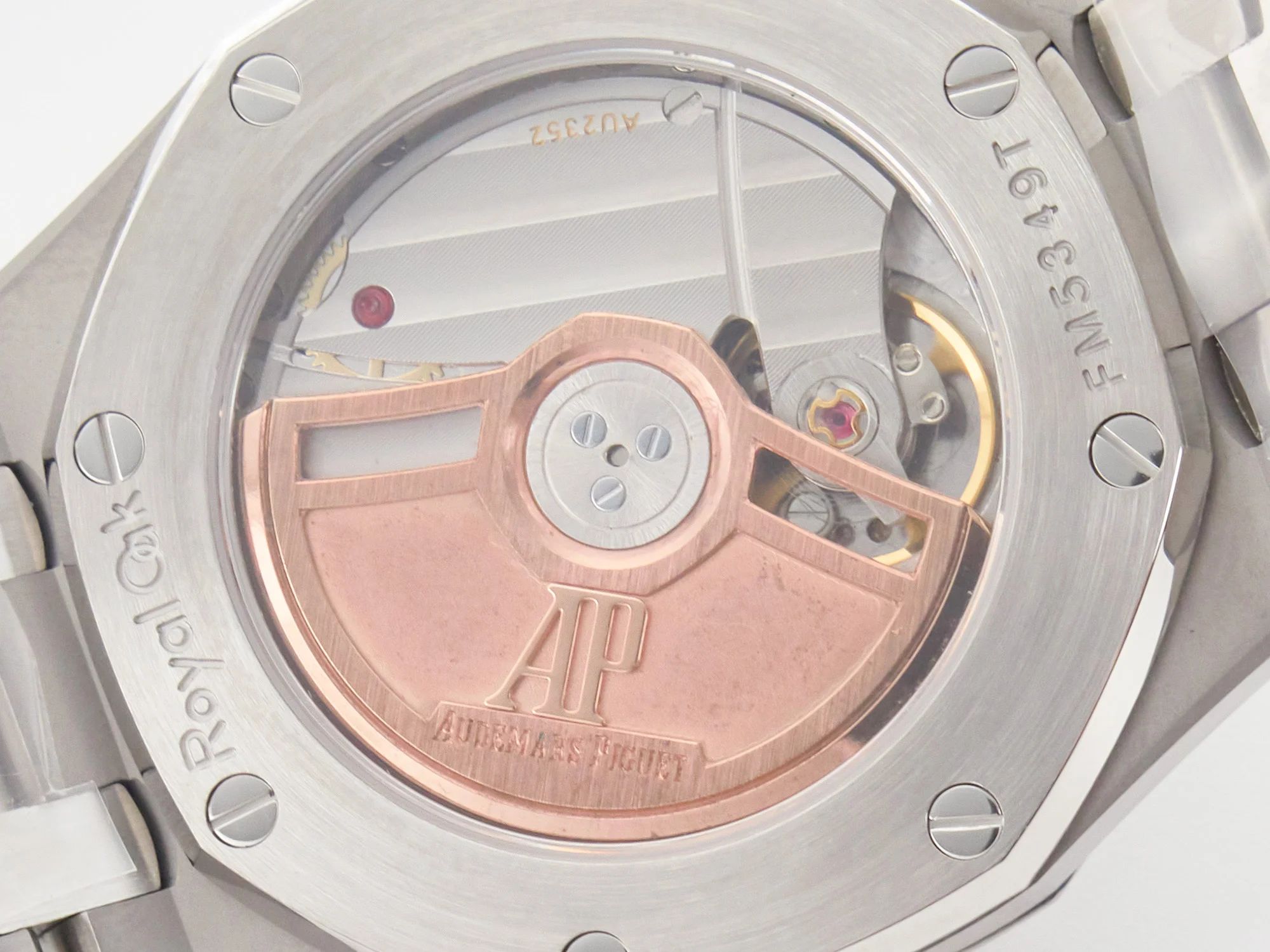 Royal Oak 34mm SS ZF 1:1 Best Edition White Textured Dial on SS Bracelet A5800